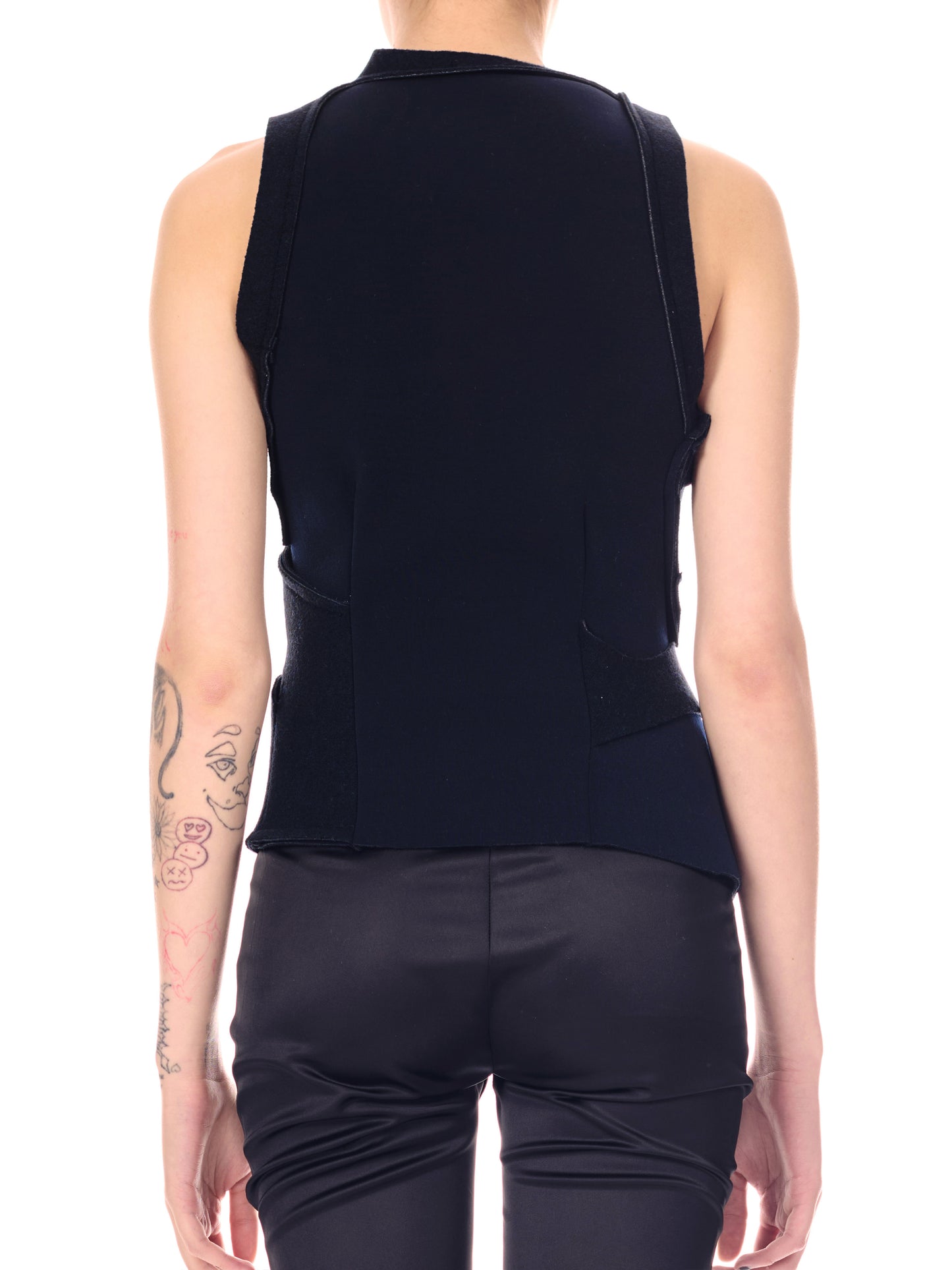 Knitted Felted Scuba Cut-Out Top