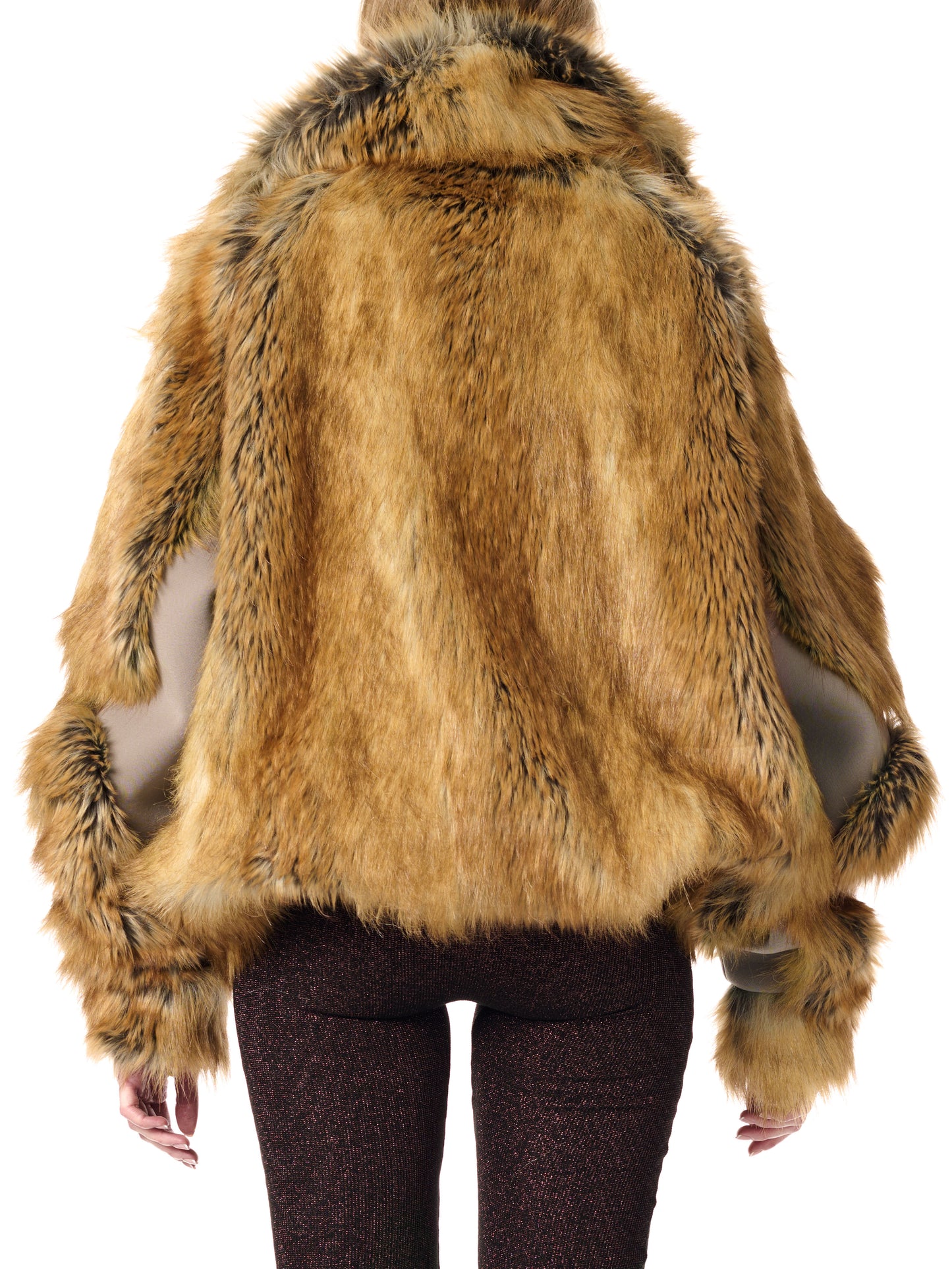 Woven Oversized Furry Jacket