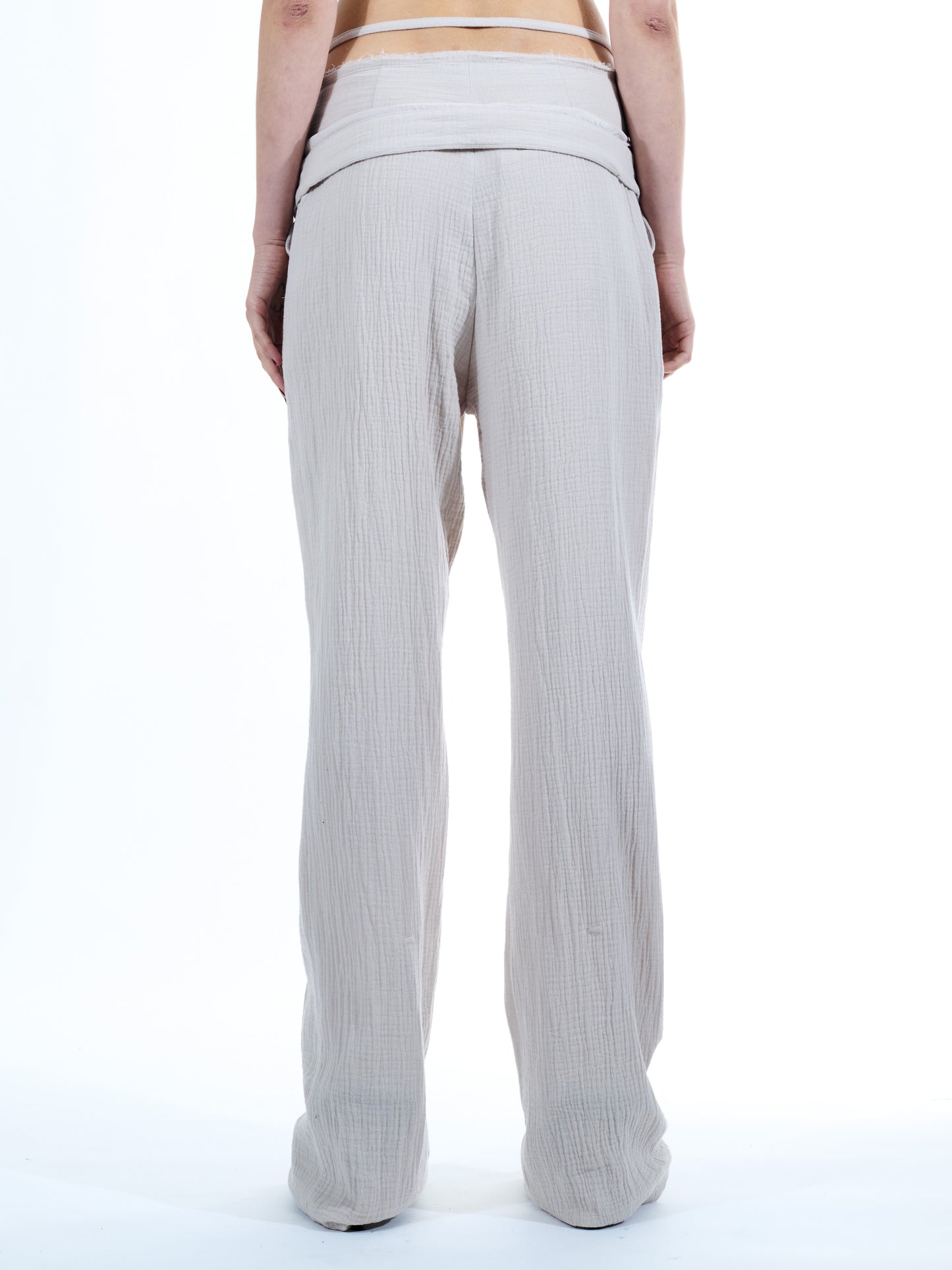 Double Fold Mousseline Suit Pants