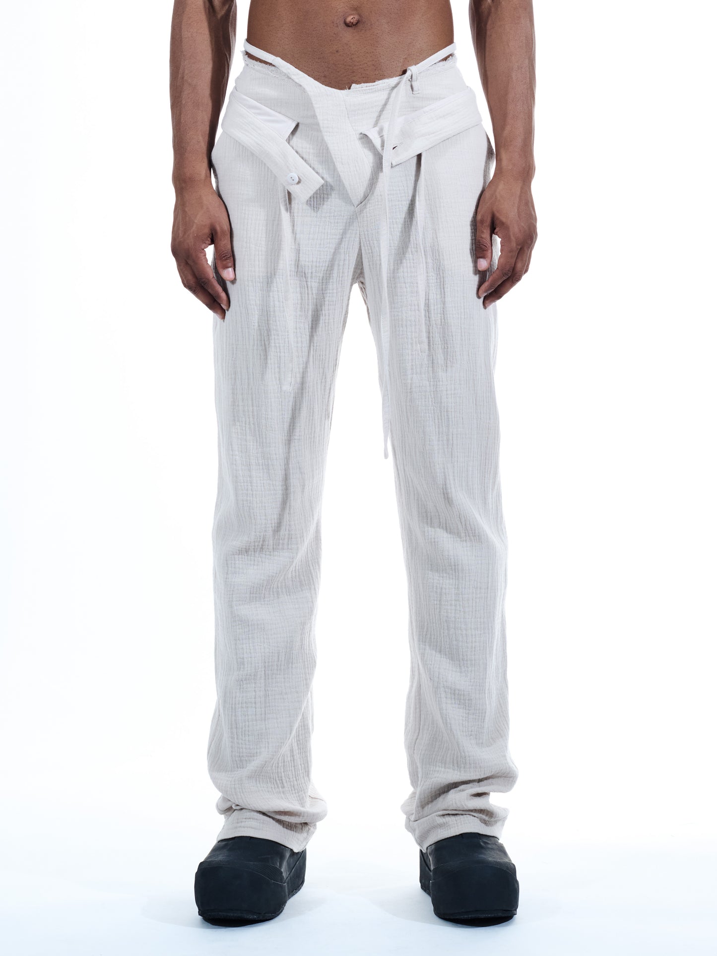 Double Fold Mousseline Suit Pants