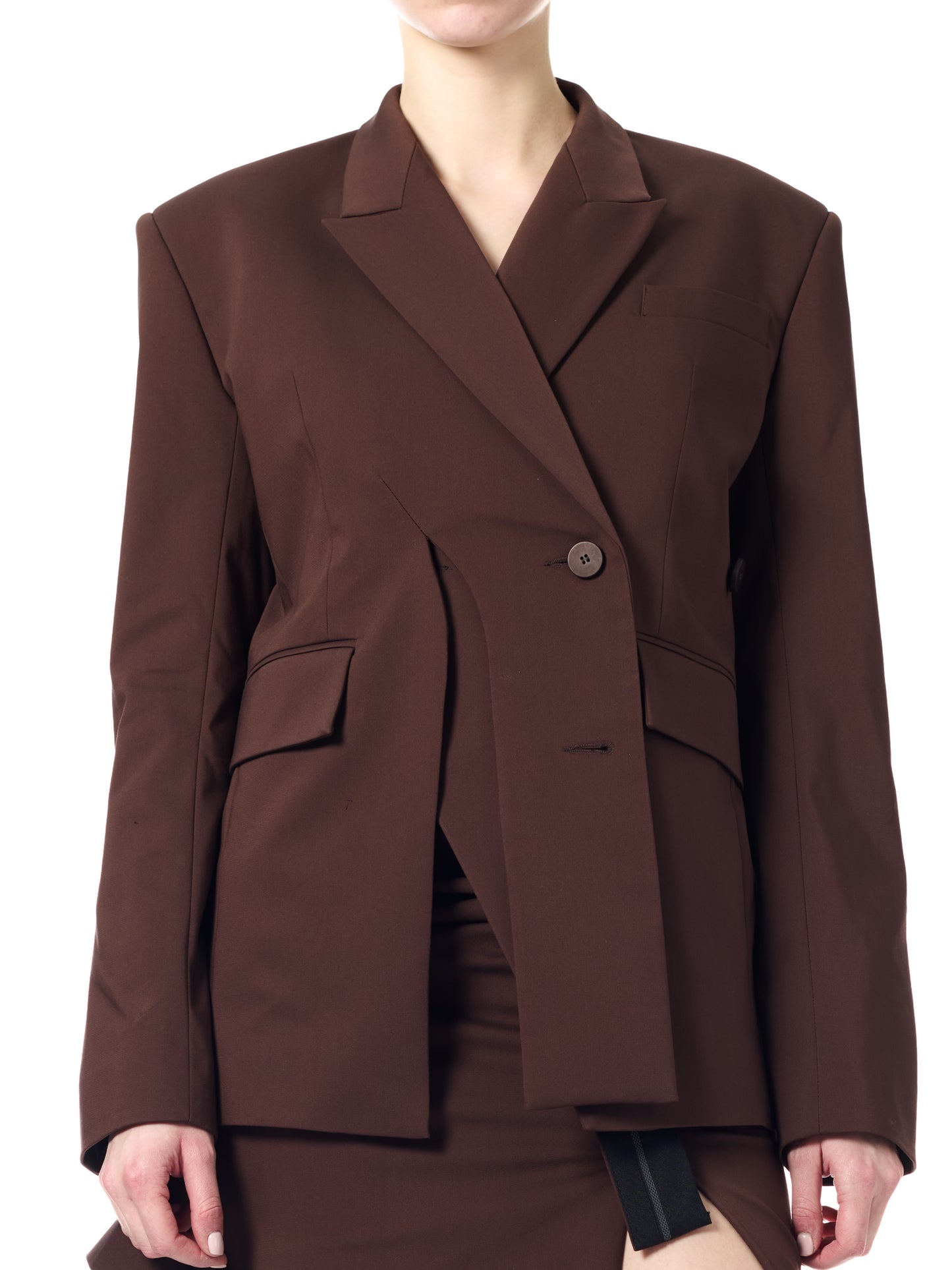 Woven Signature Split Blazer