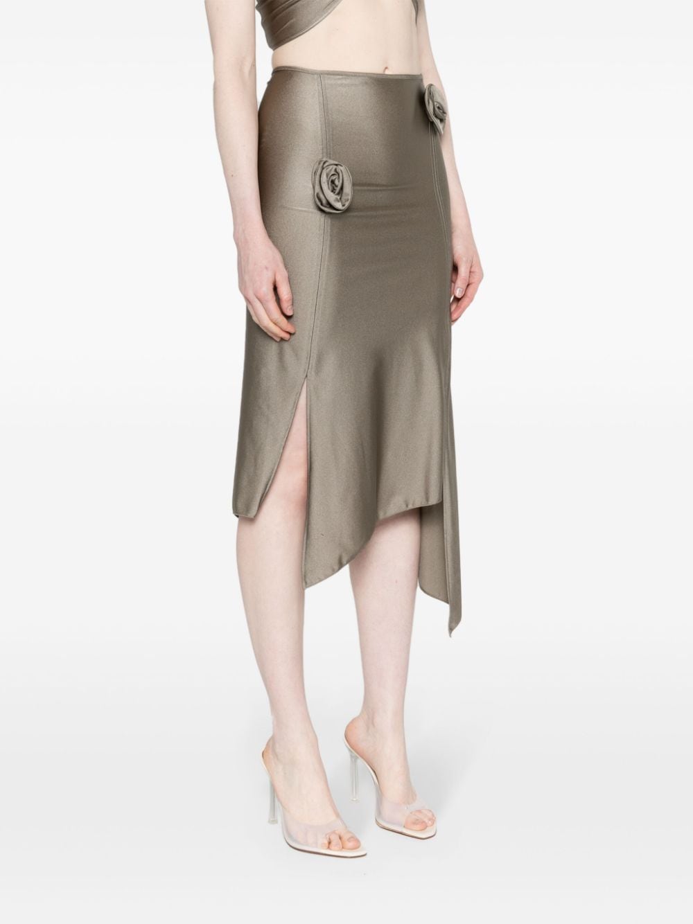 Flower Skirt - Grey