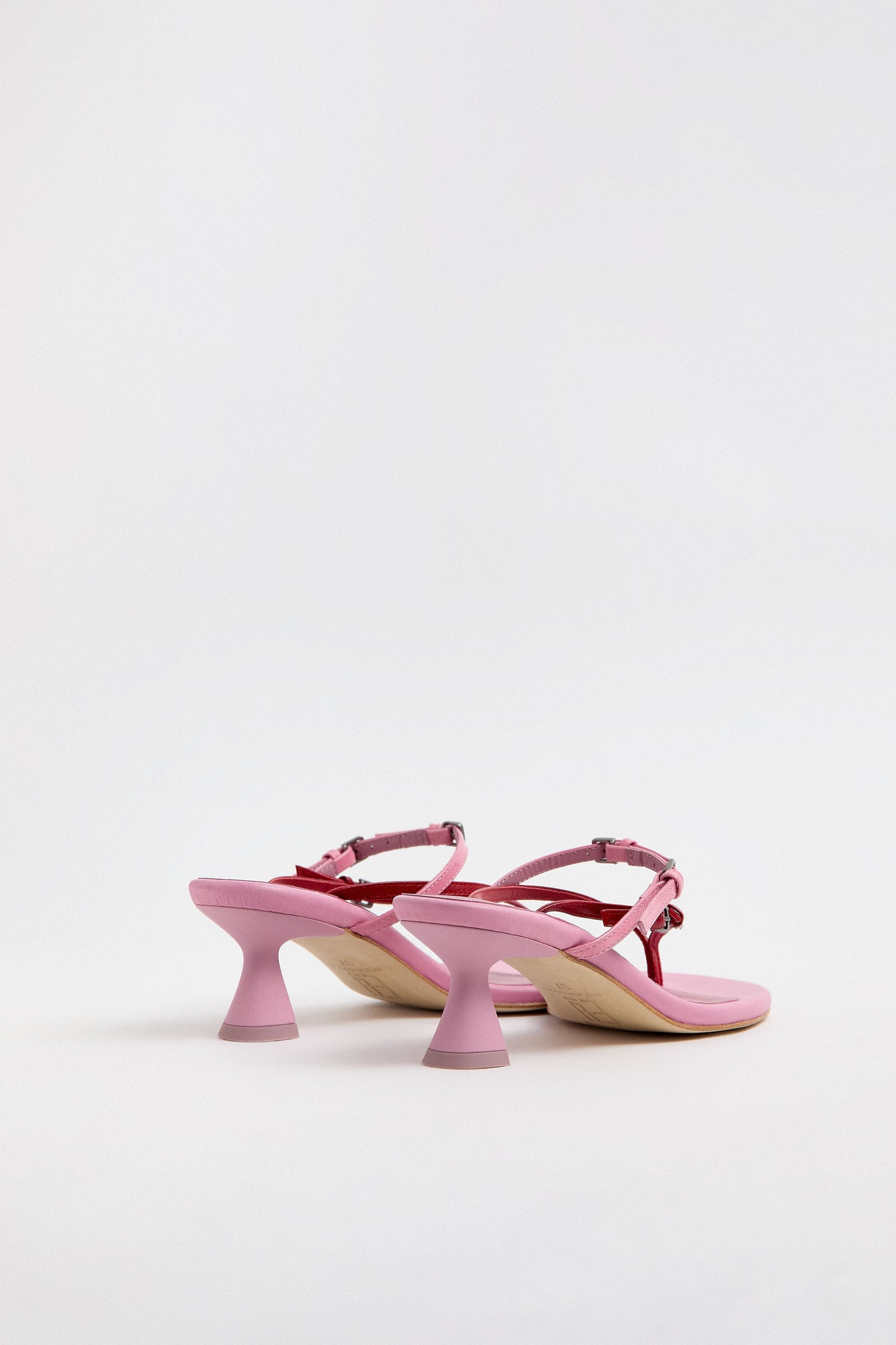 Abisai Red Mini Buckled Sandals