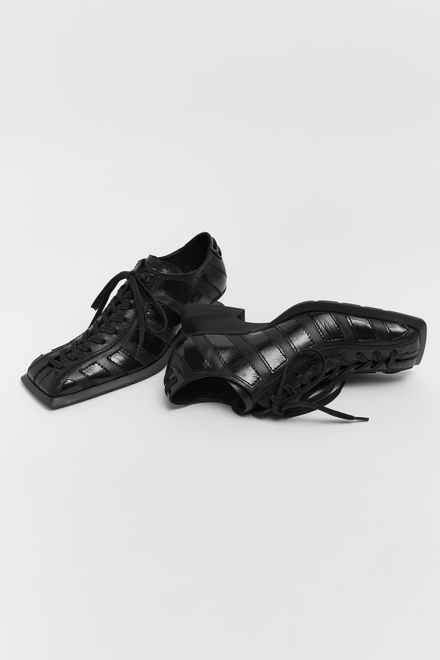 Goldie Black Brogues
