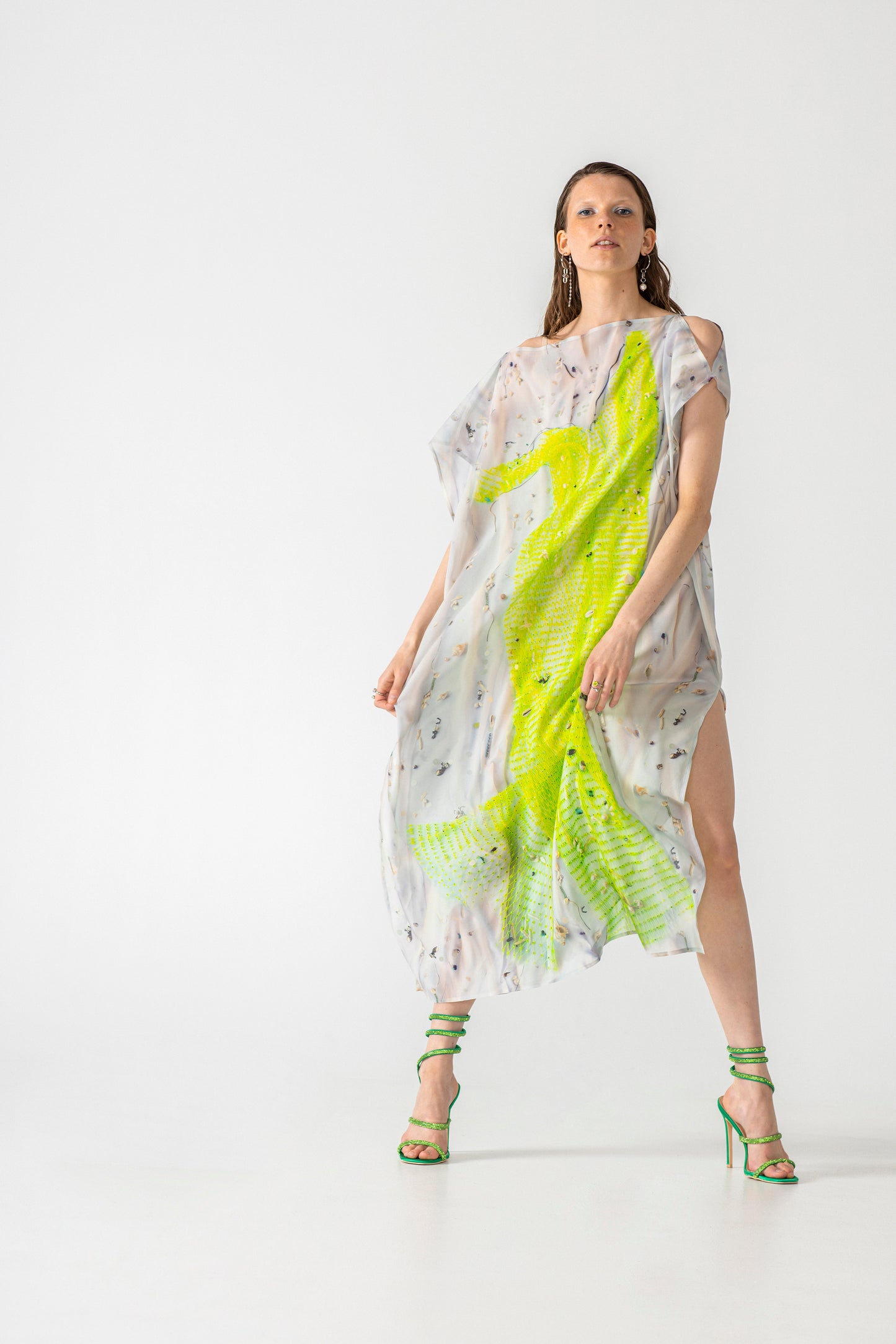 The Beach Dress in Neon Net