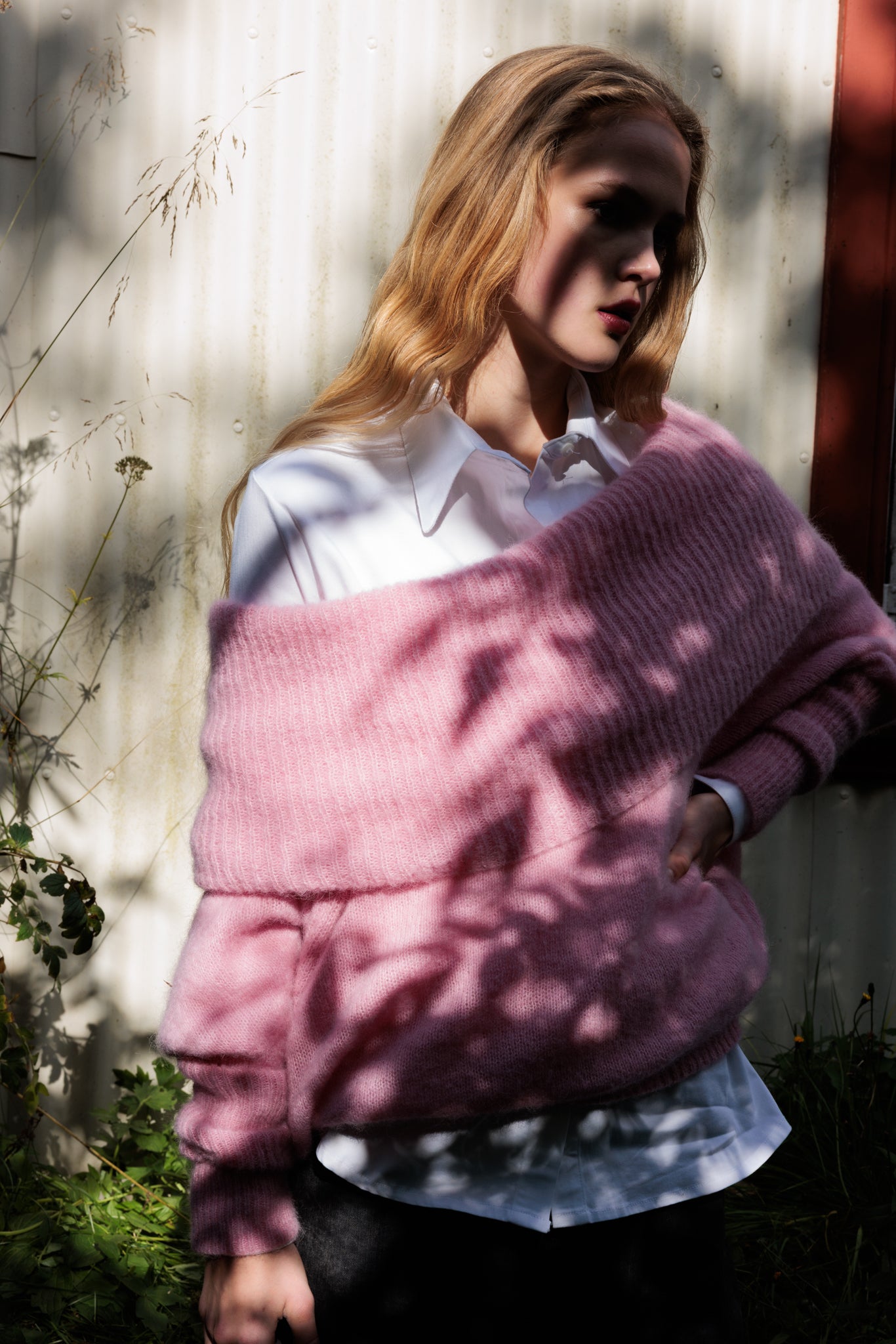 The Moss Sky Sweater in Pink