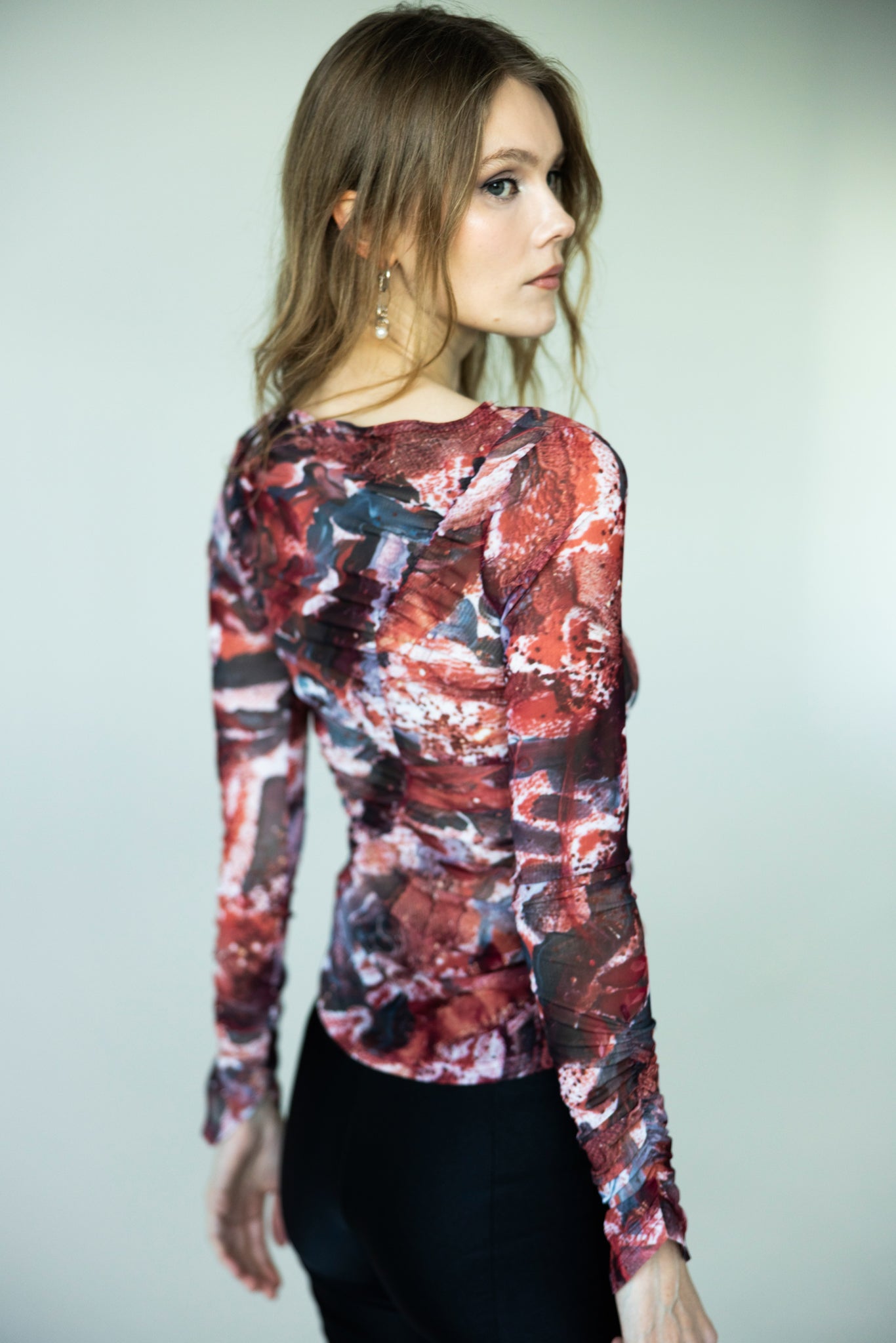 The Wave Top in Painted Lace