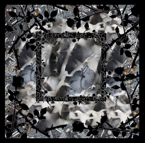 Airbrush Spikes Cotton Scarf 56 x 56 cm