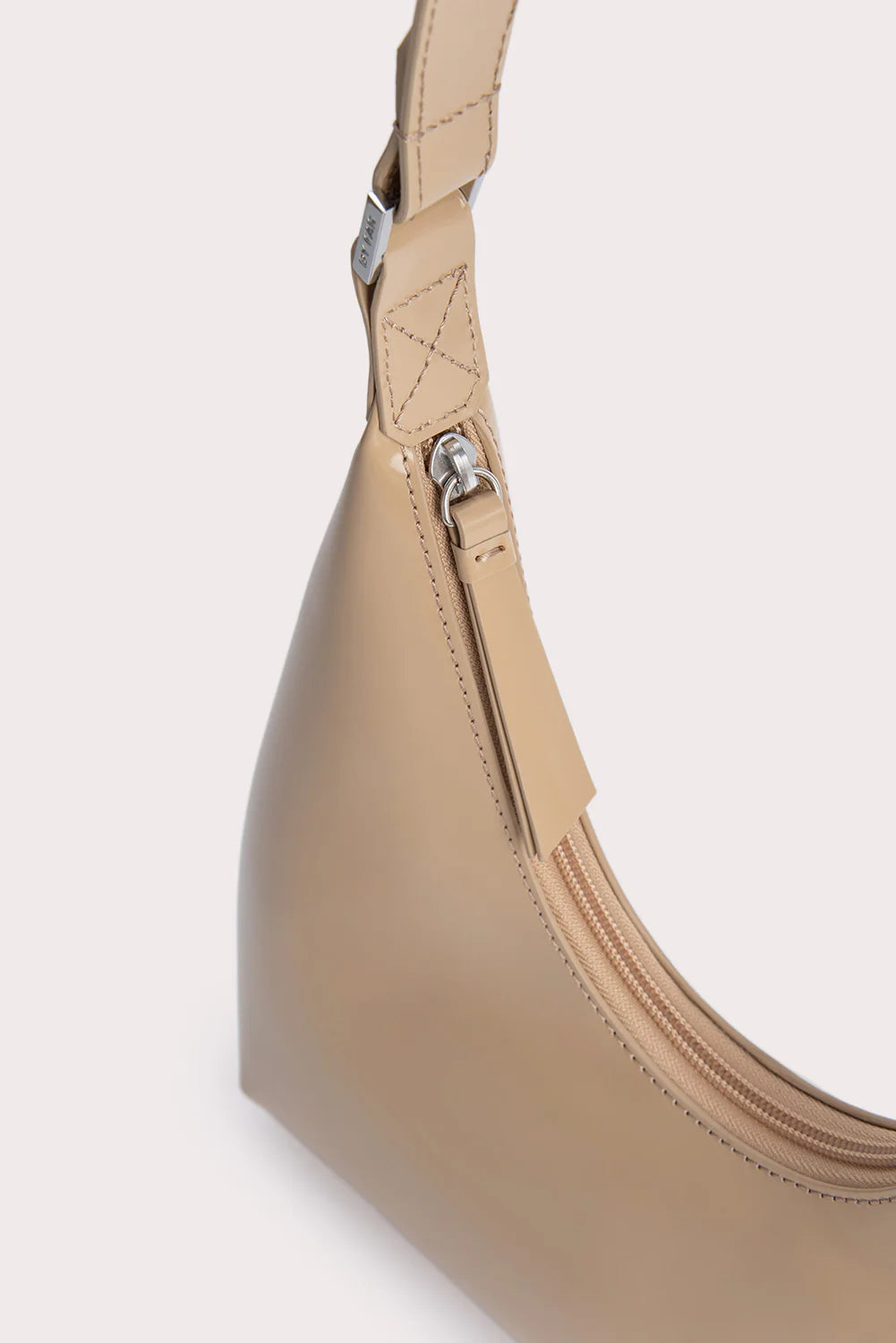 Amber Kraft Semi Patent Leather