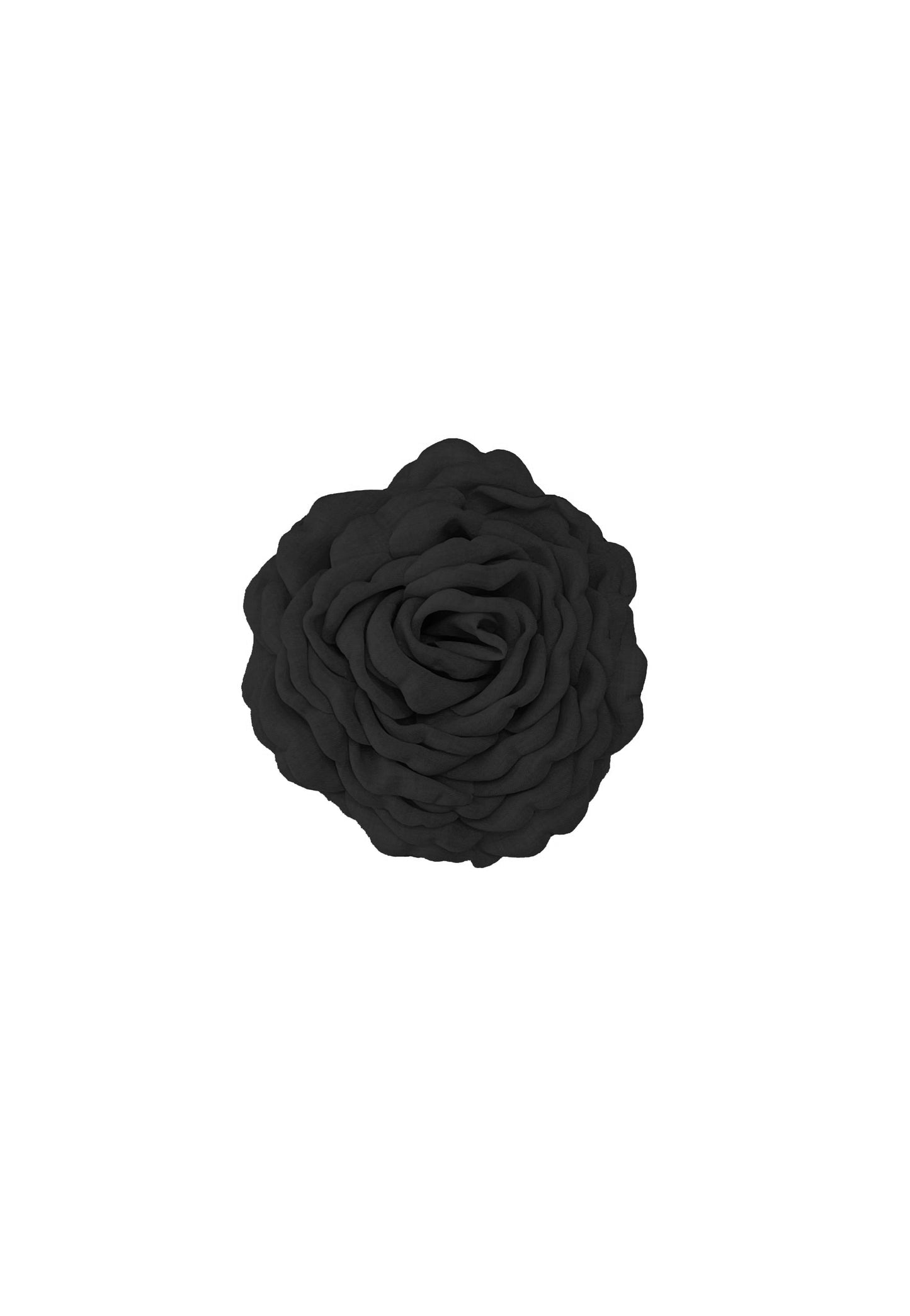 Rose Hair Clip - Black