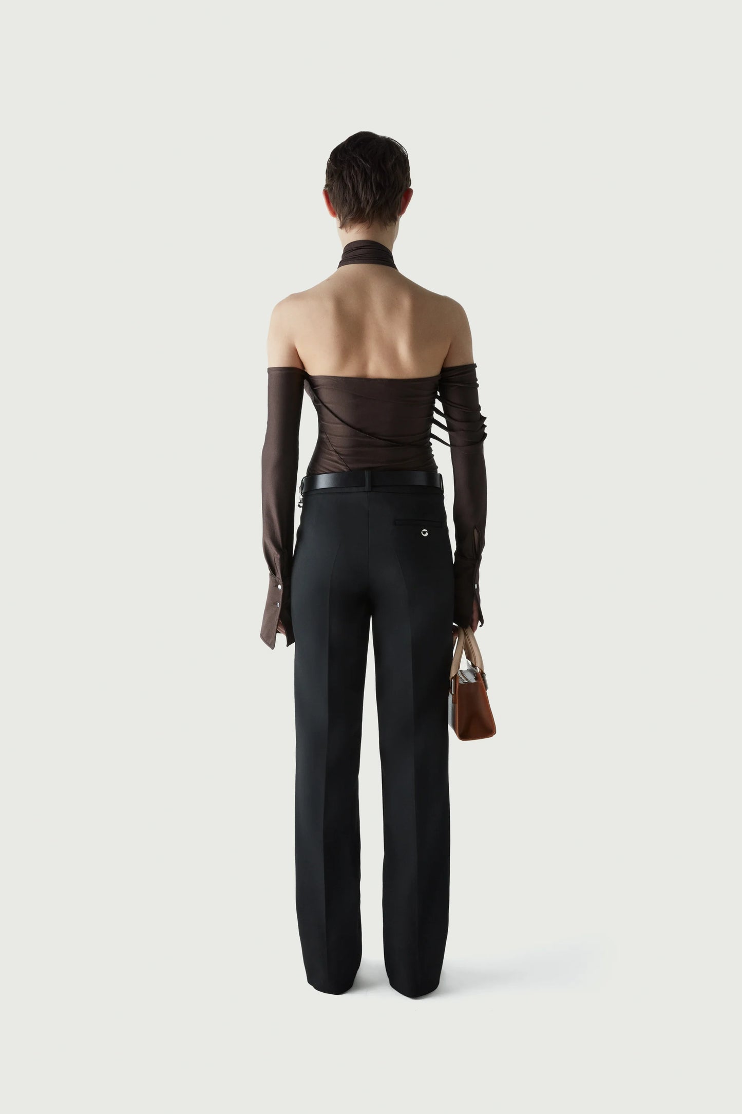 Multi Strap Bodysuit - Brown