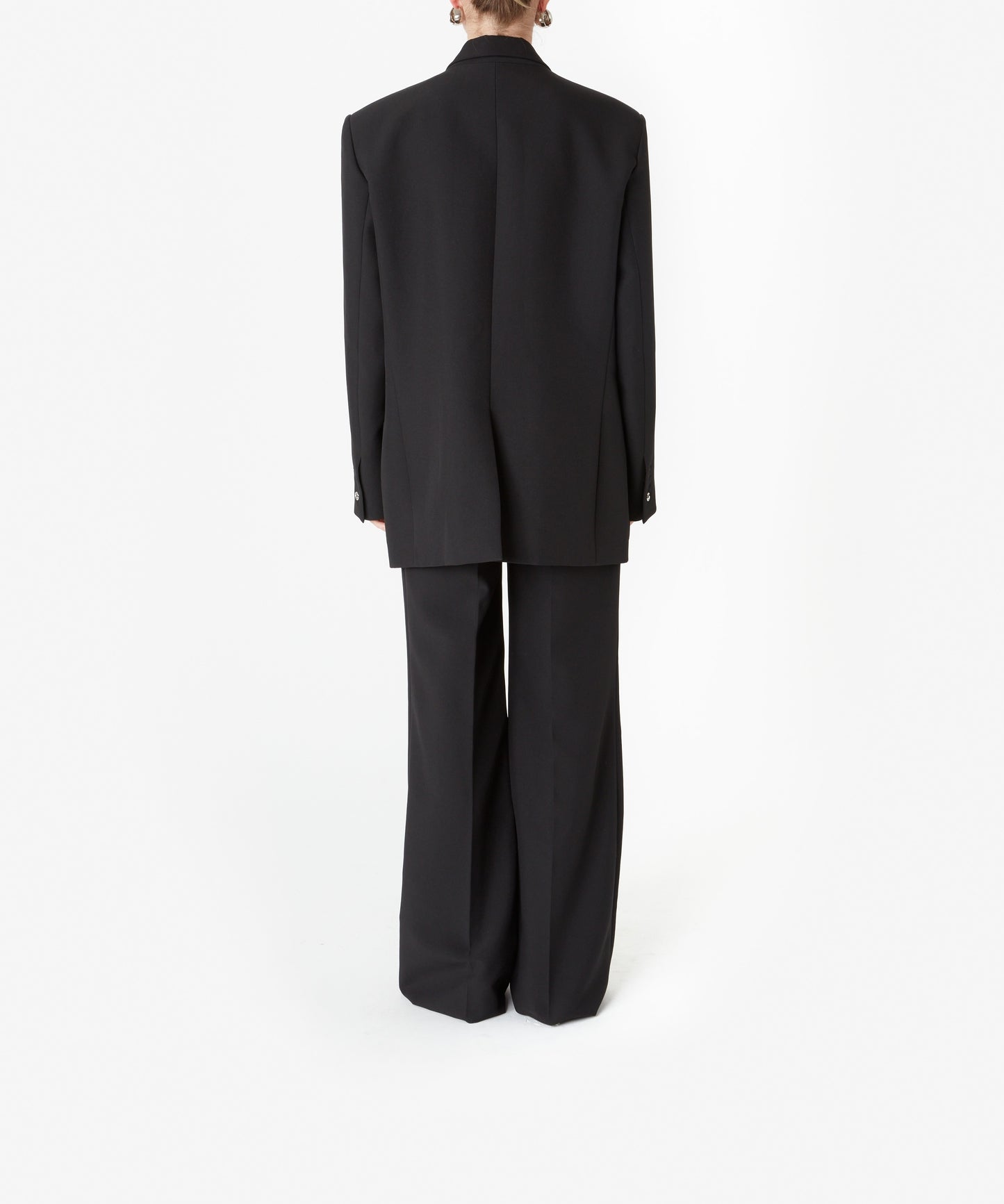Belted Pocket Tailored Jacket Black