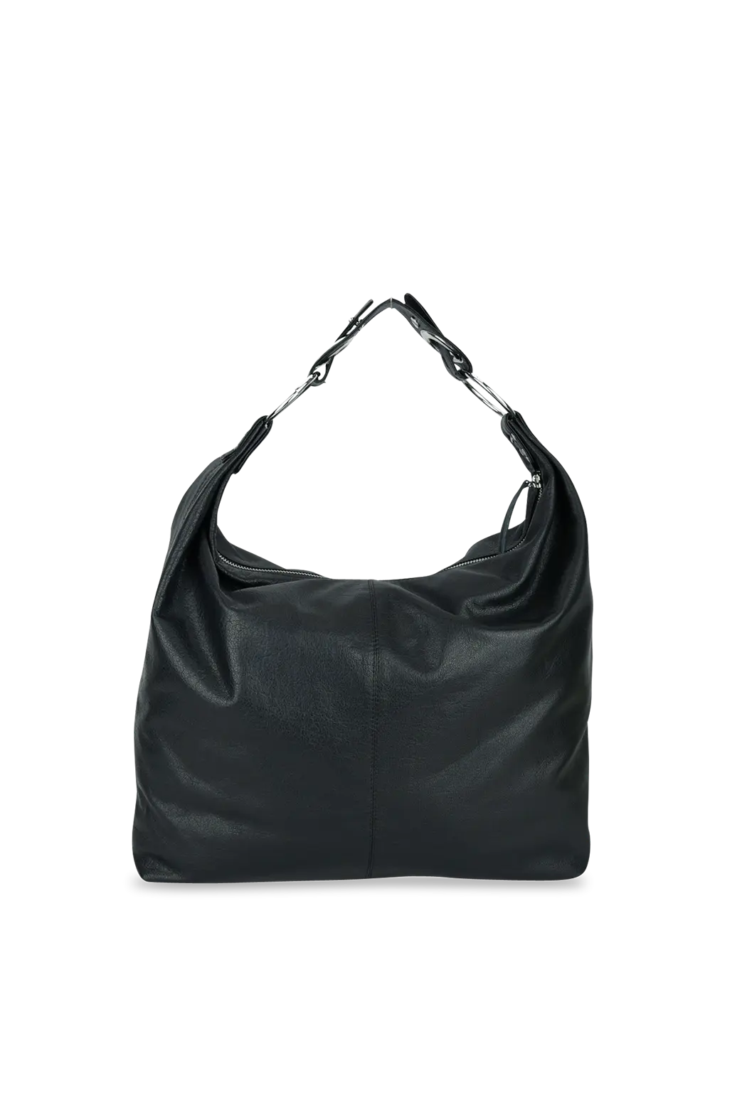 Stevie Shoulder Bag - Black Leather