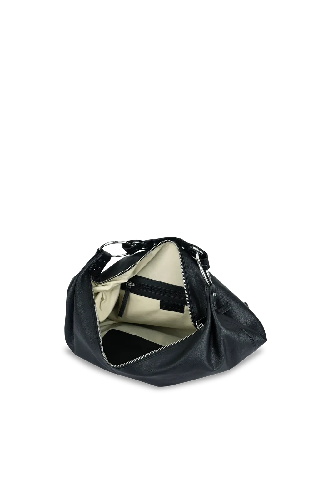 Stevie Shoulder Bag - Black Leather