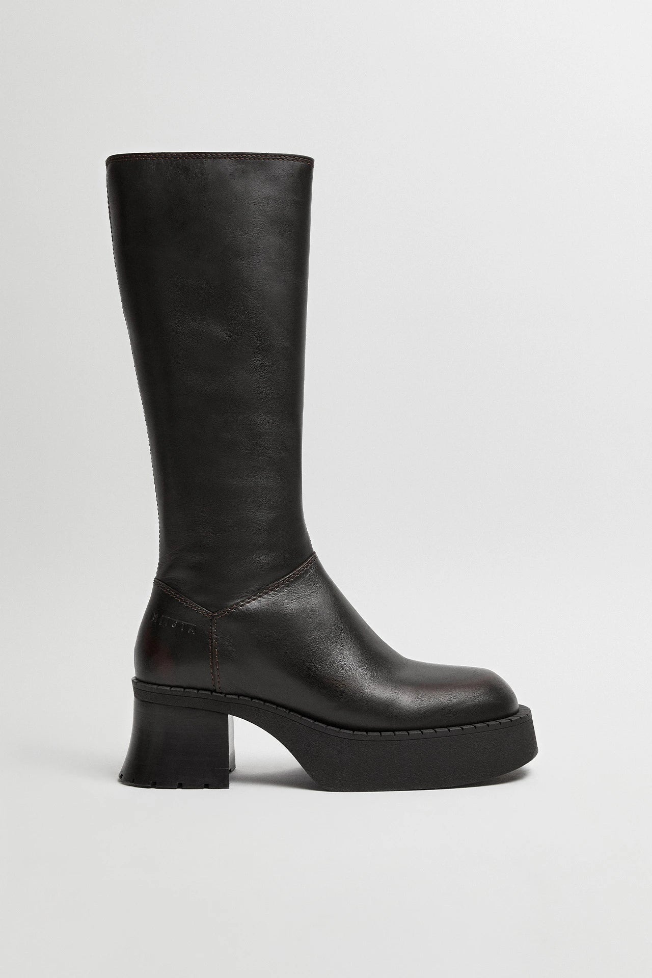 Alba Brown Black Boots