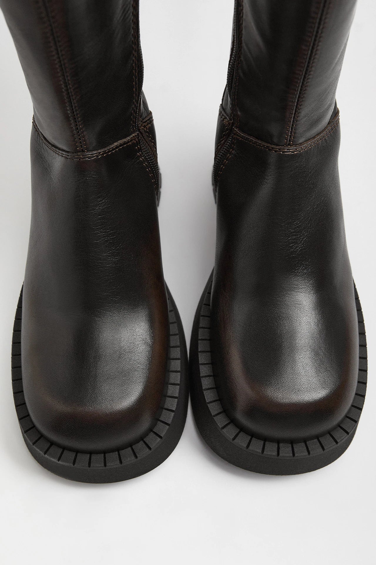 Alba Brown Black Boots