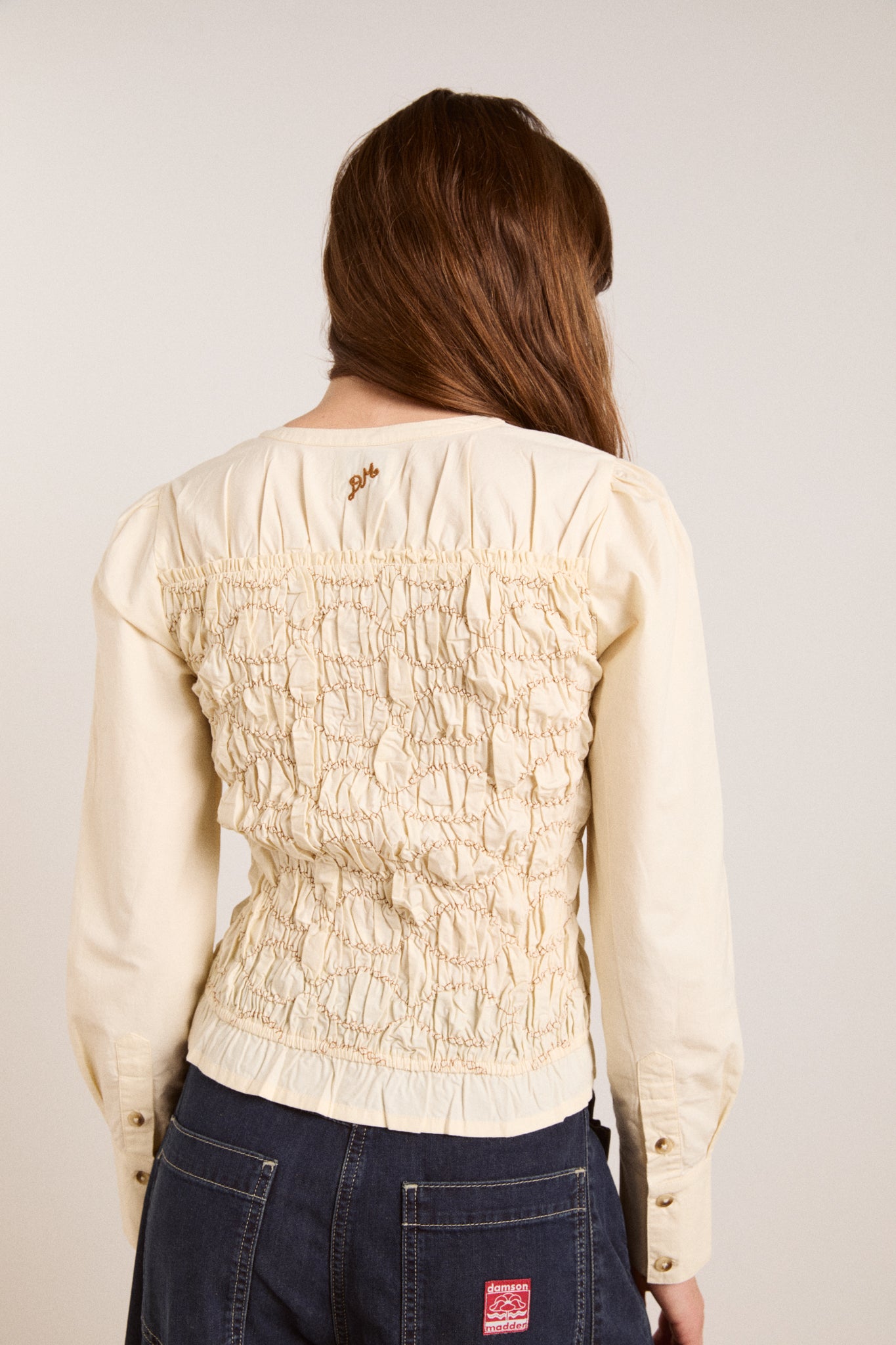 Elliana Smocked Cardi - Butter