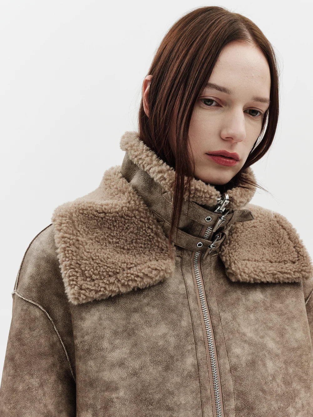 Frost Biker Coat - Oat