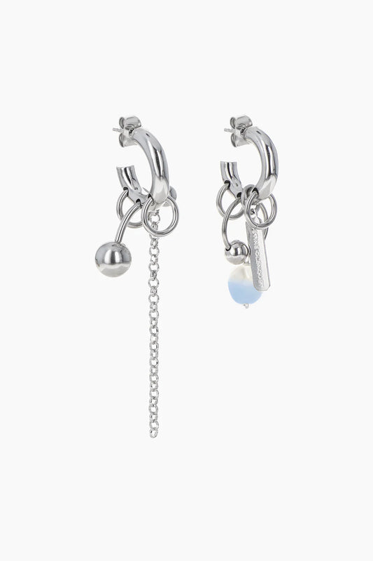 Holly Summer Pearl Earrings - Blue