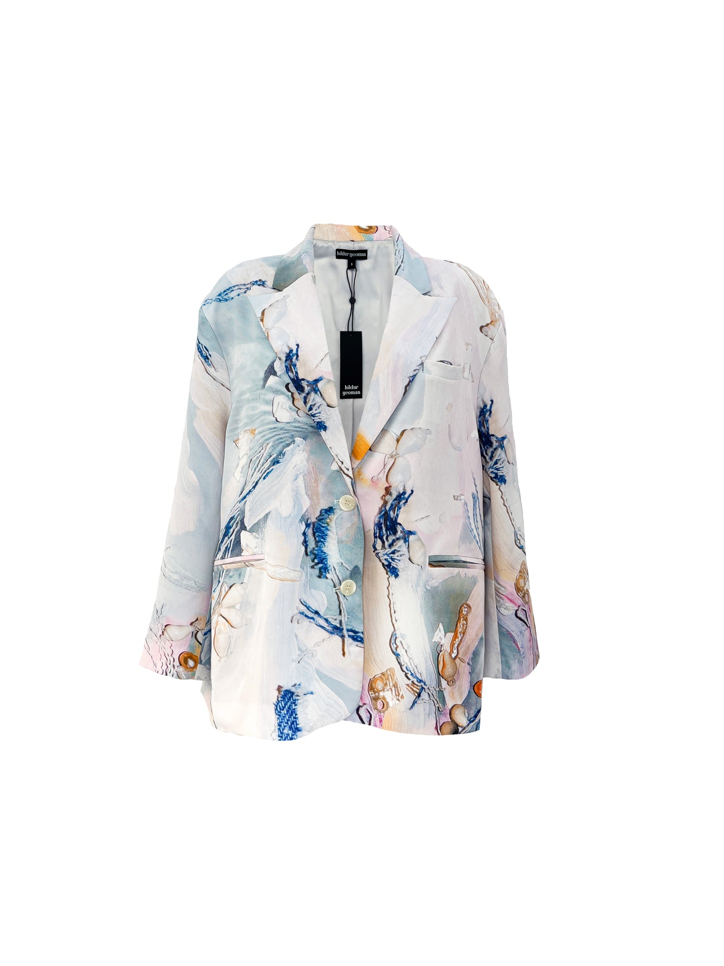 The Floral Denim Blazer