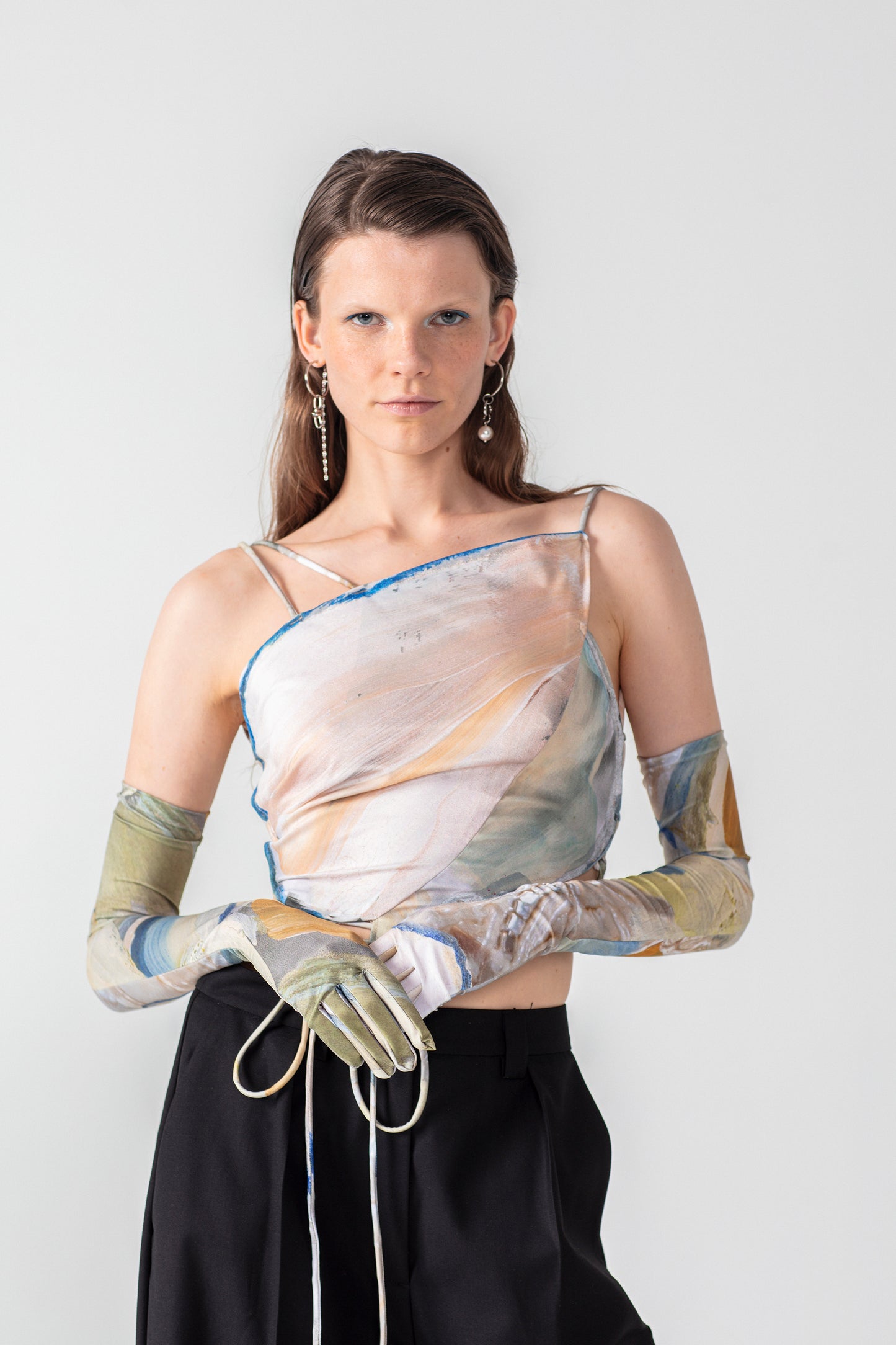 The Beige Painting Top