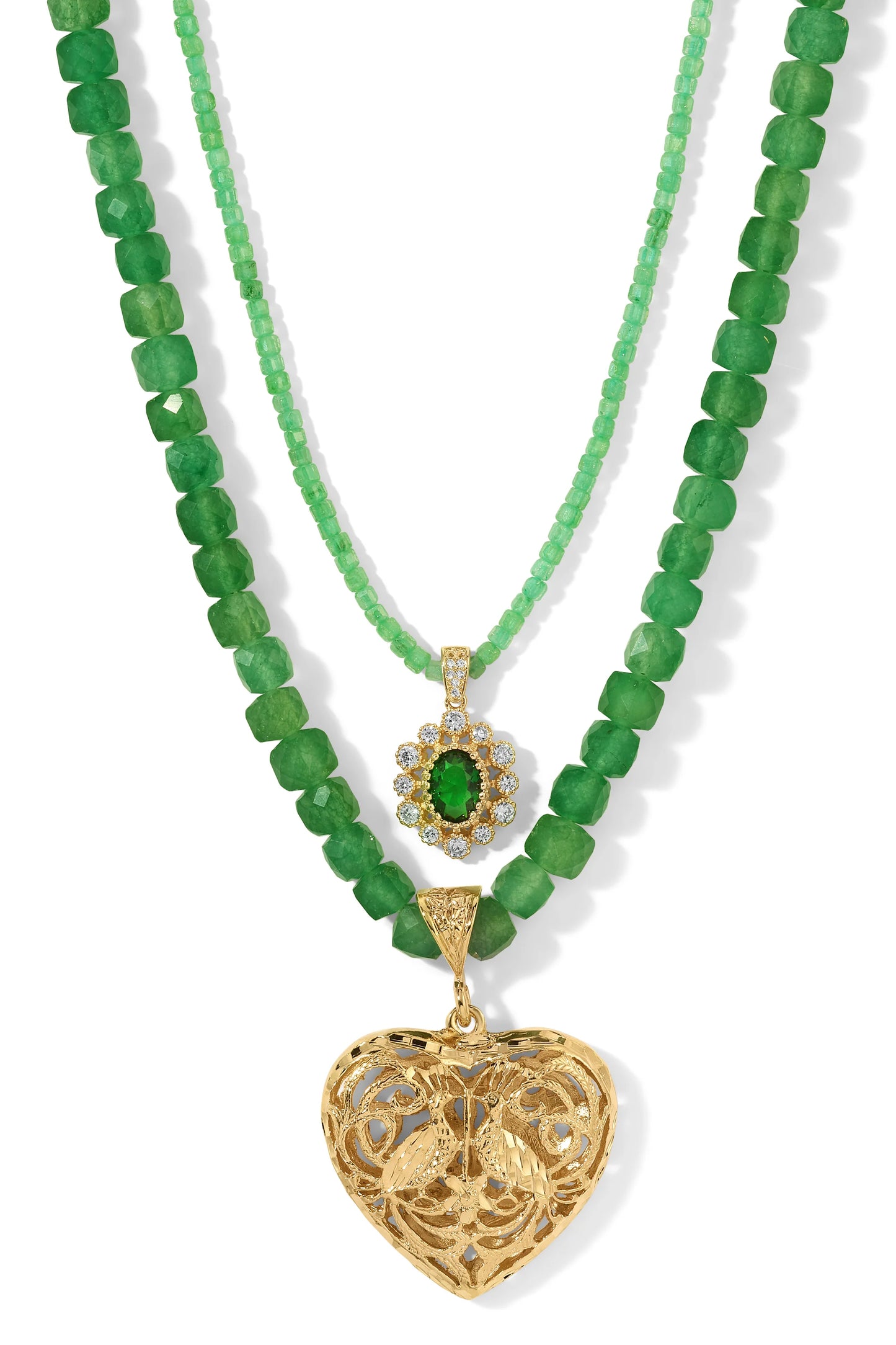 The Emerald Stone Necklace