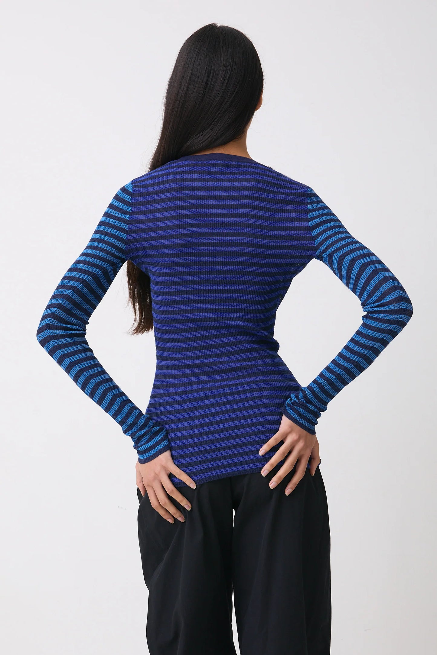 Elise Stripe Long Sleeve Top