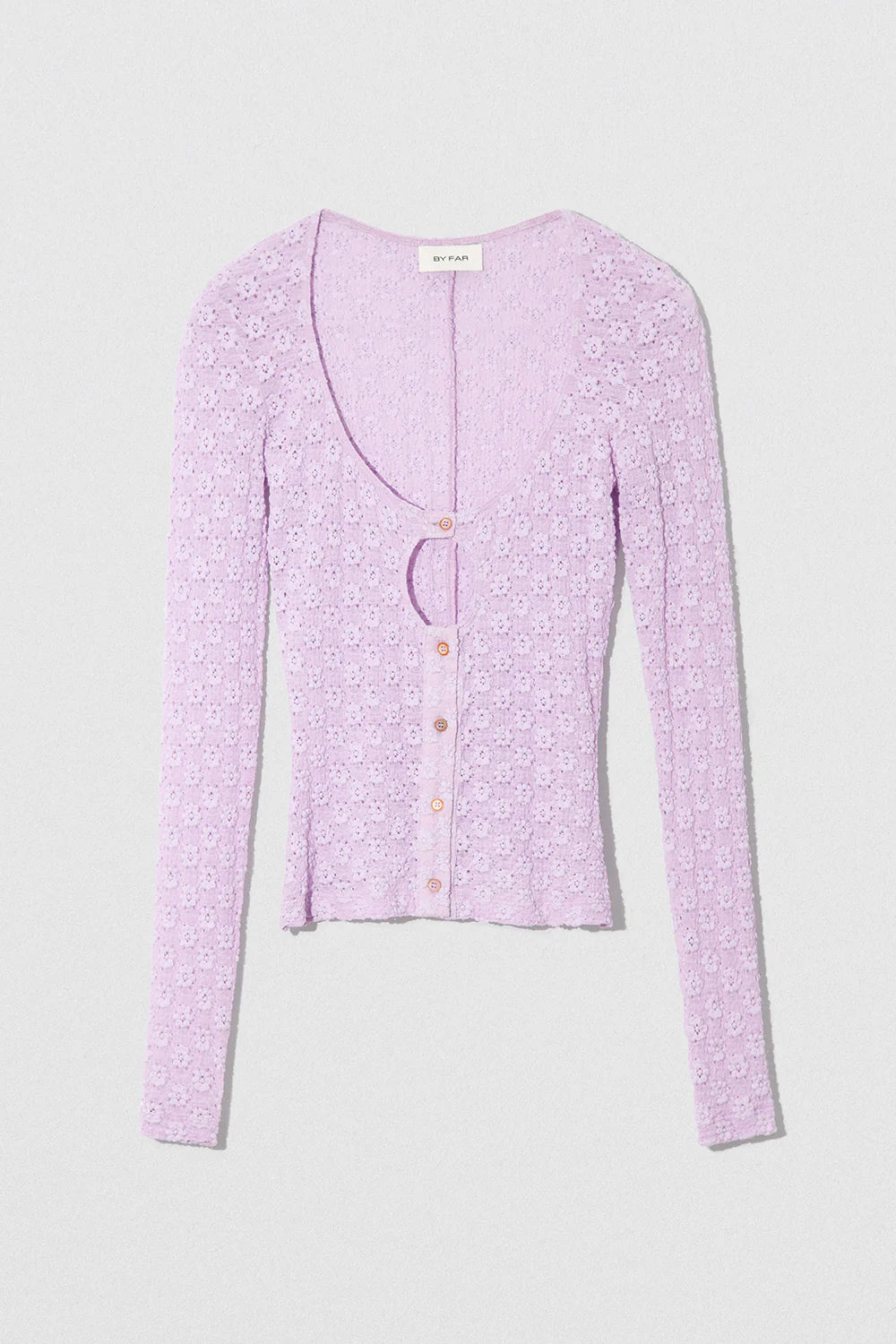 Rubi Cardigan Lilac Floral Lace