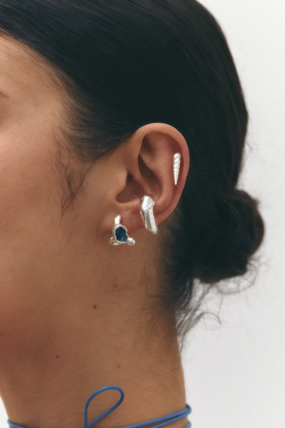 El Santo Blue Earring