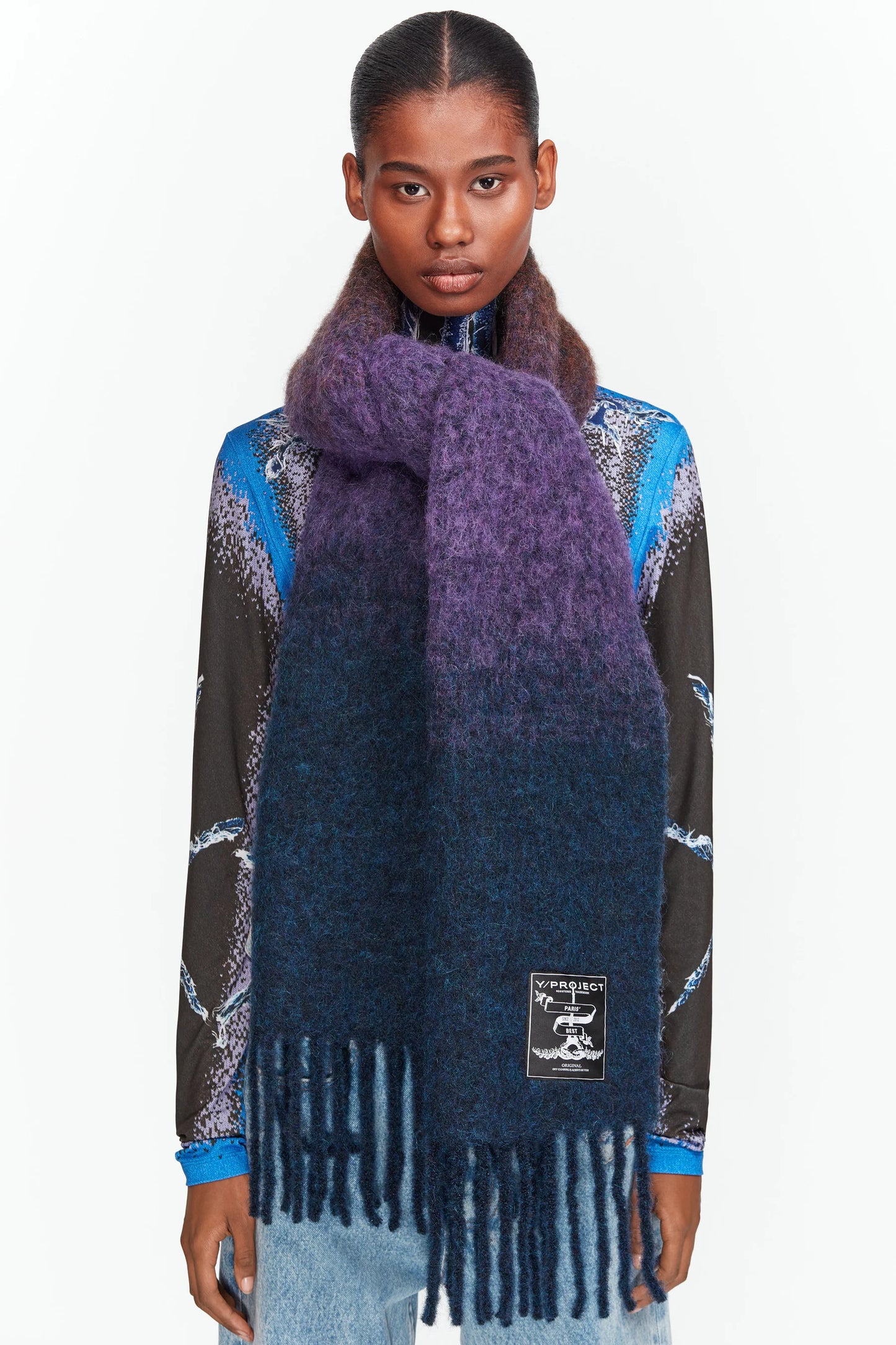 Gradient Scarf - Purple / Brown