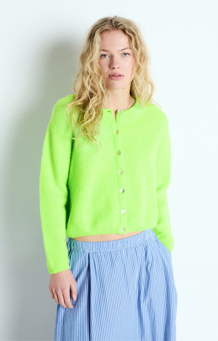 Vitow Cardigan - Fluorescent Apple