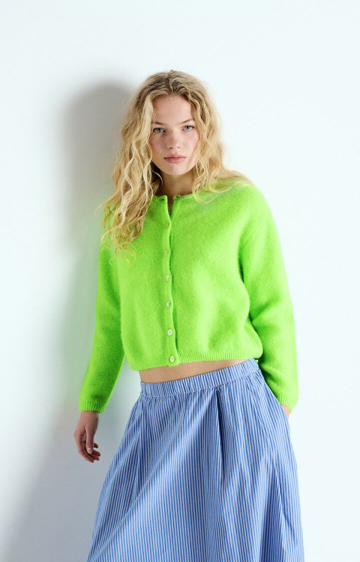 Vitow Cardigan - Fluorescent Apple