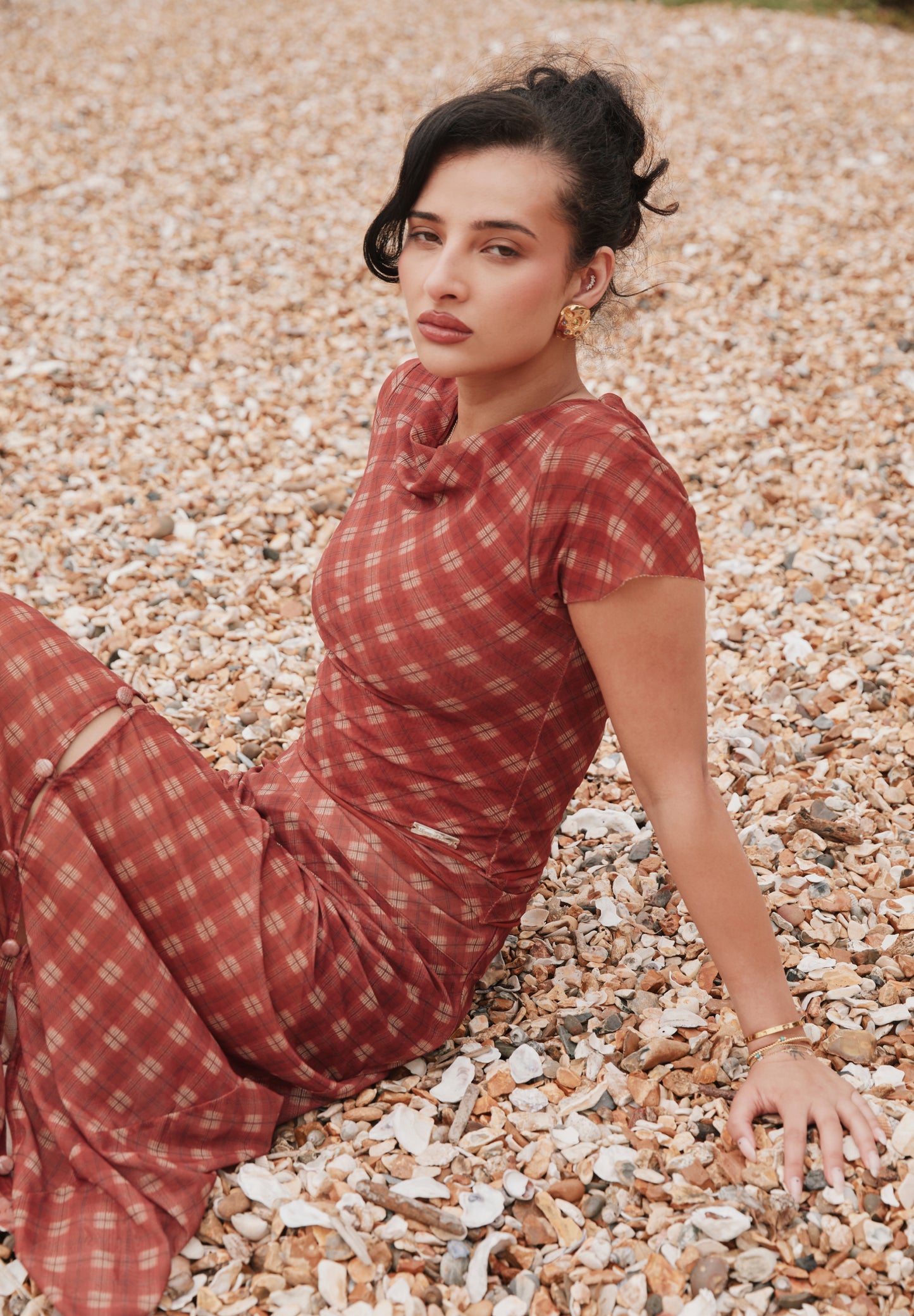 RETRO CHECK MESH TOP