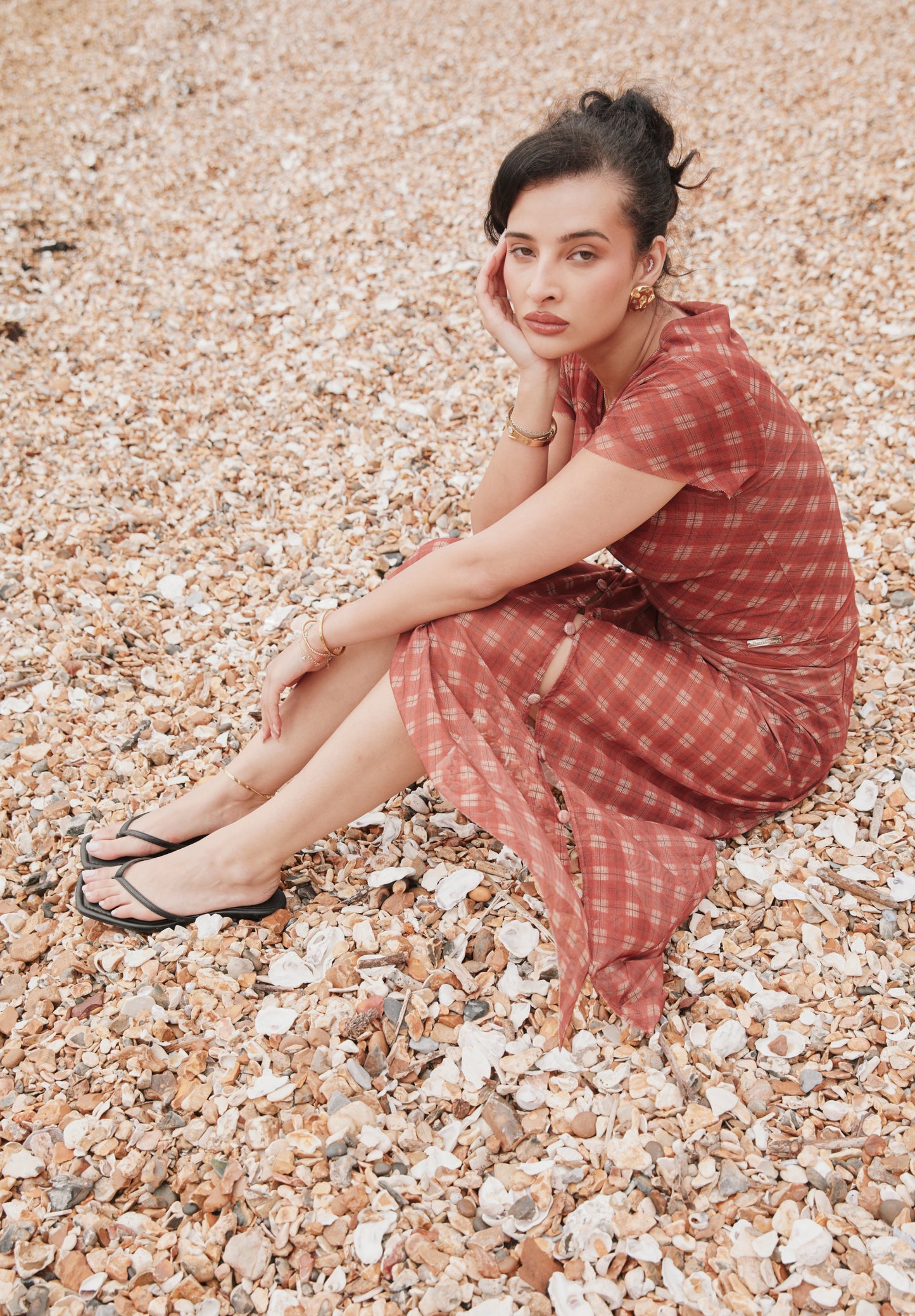 RETRO CHECK MESH TOP