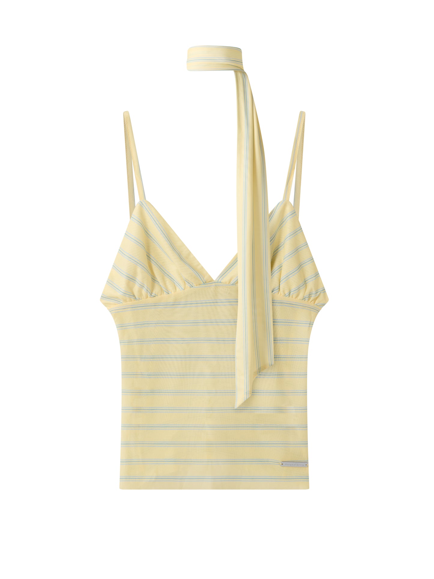 Double Layer Stripe Mesh Vest