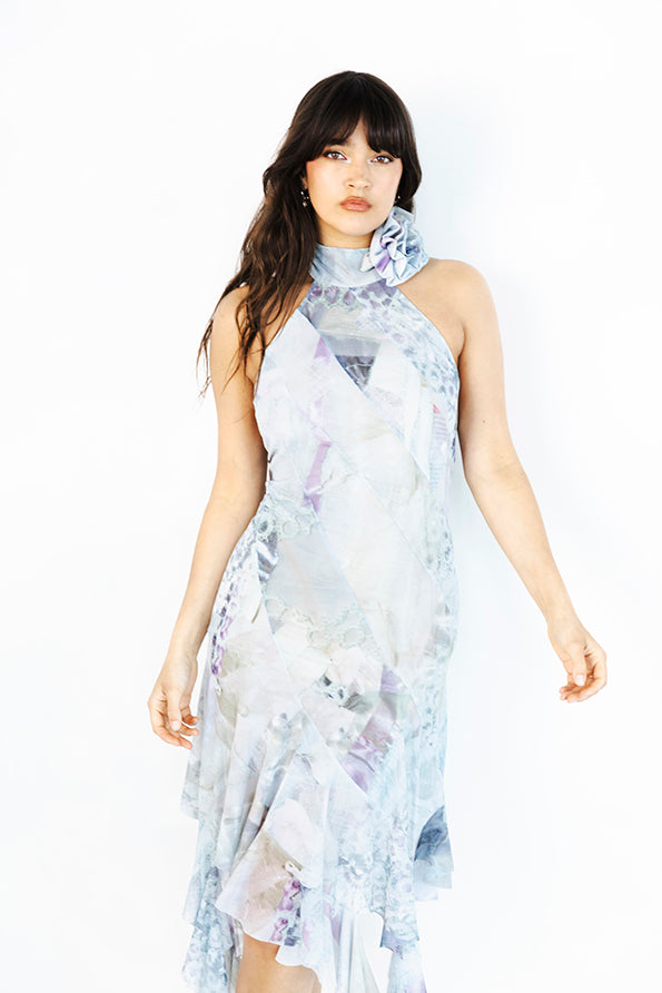 Rose Halter Dress