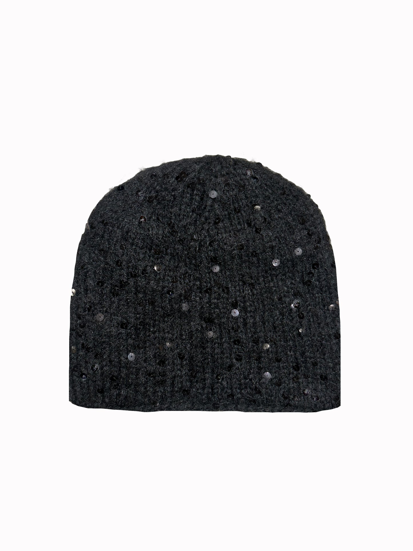 The Sequin Beanie in Black