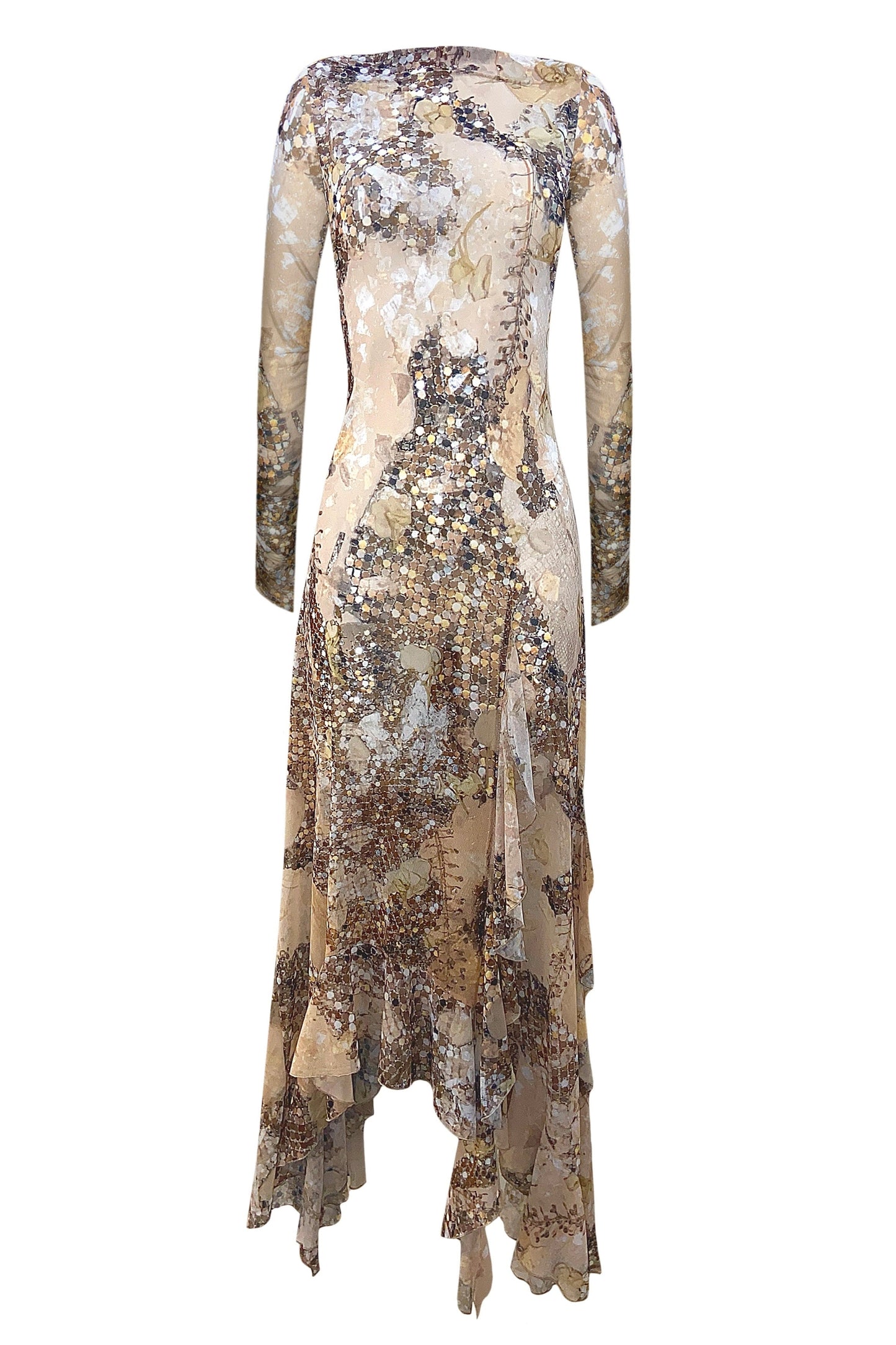 Butterfly Dress in Gold Rush