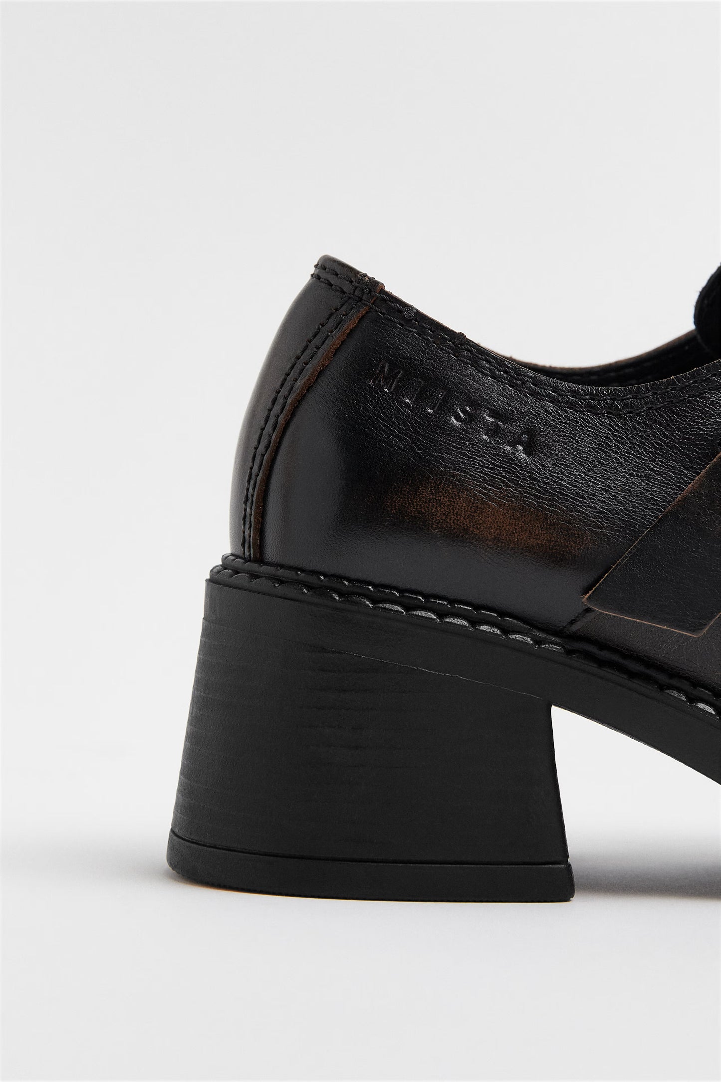 Gisela Brushed Brown Buckle Brogues