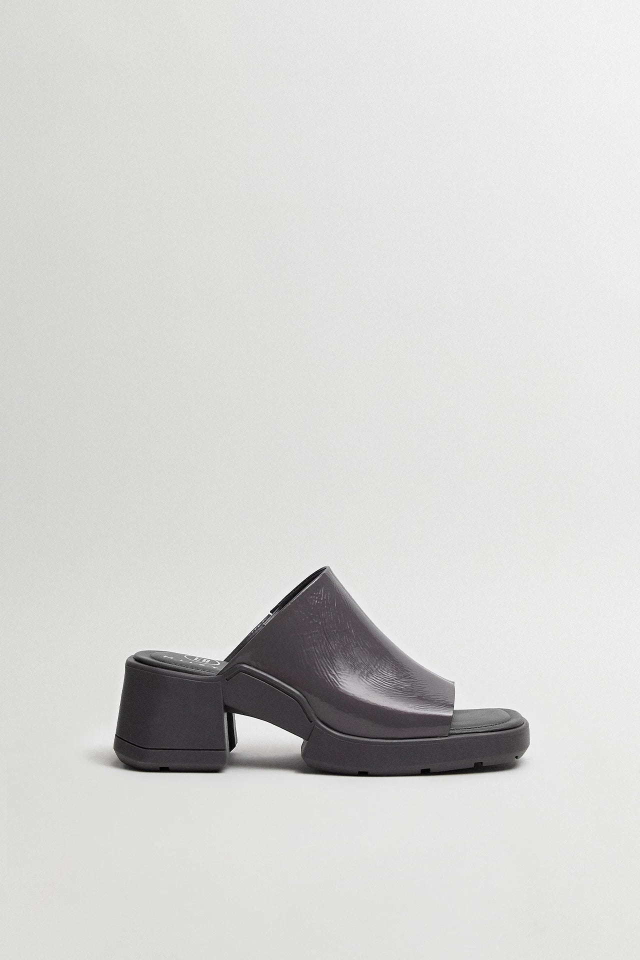 Clarin Dark Grey Mule Sandals