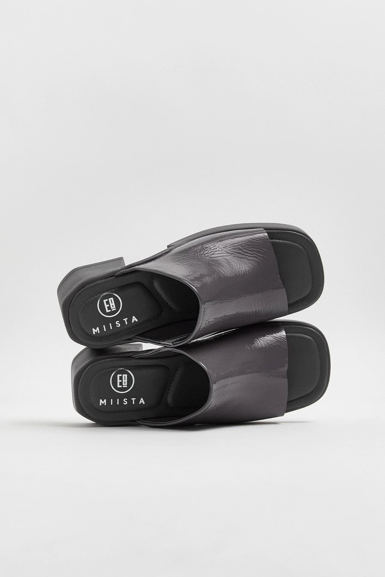 Clarin Dark Grey Mule Sandals