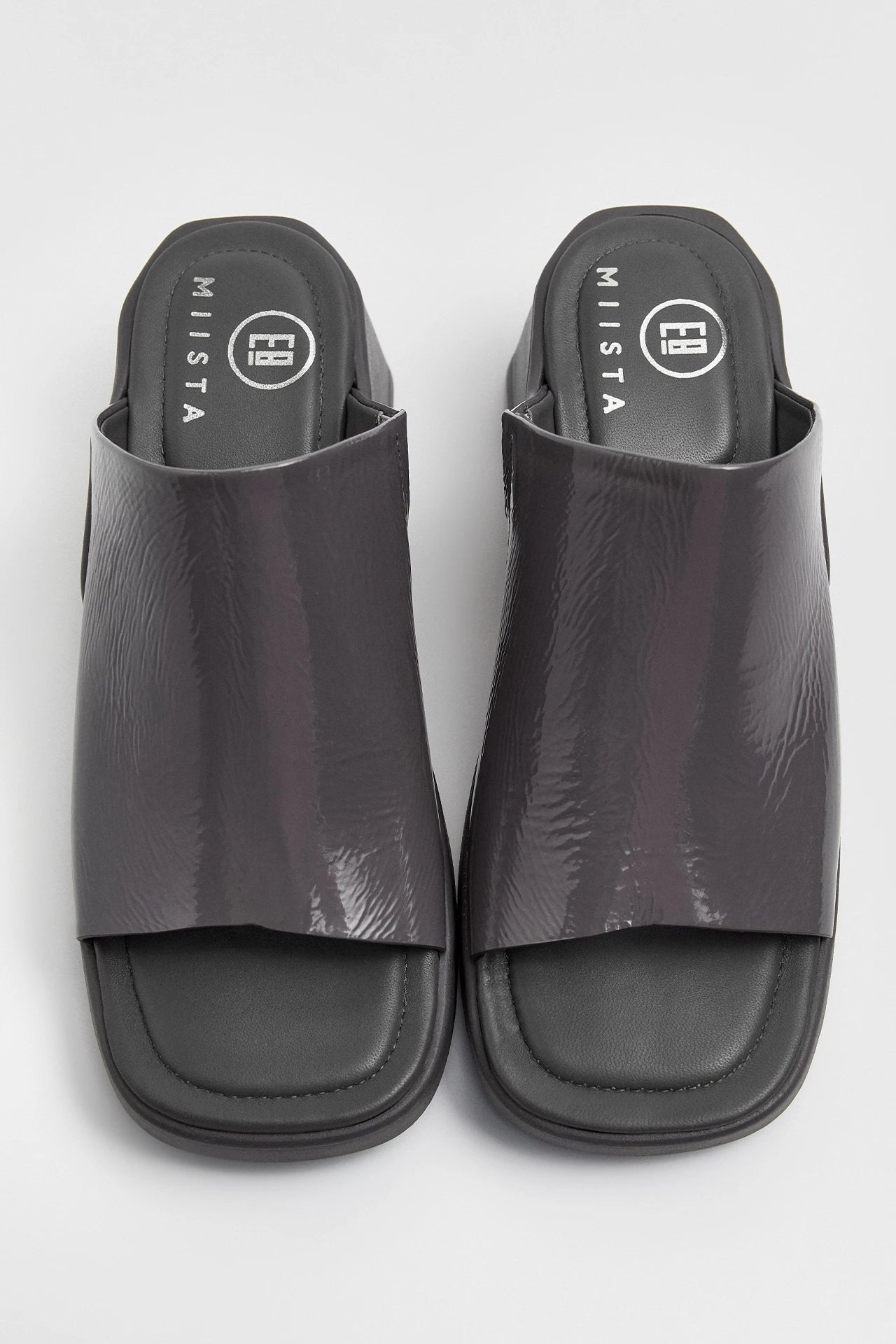 Clarin Dark Grey Mule Sandals
