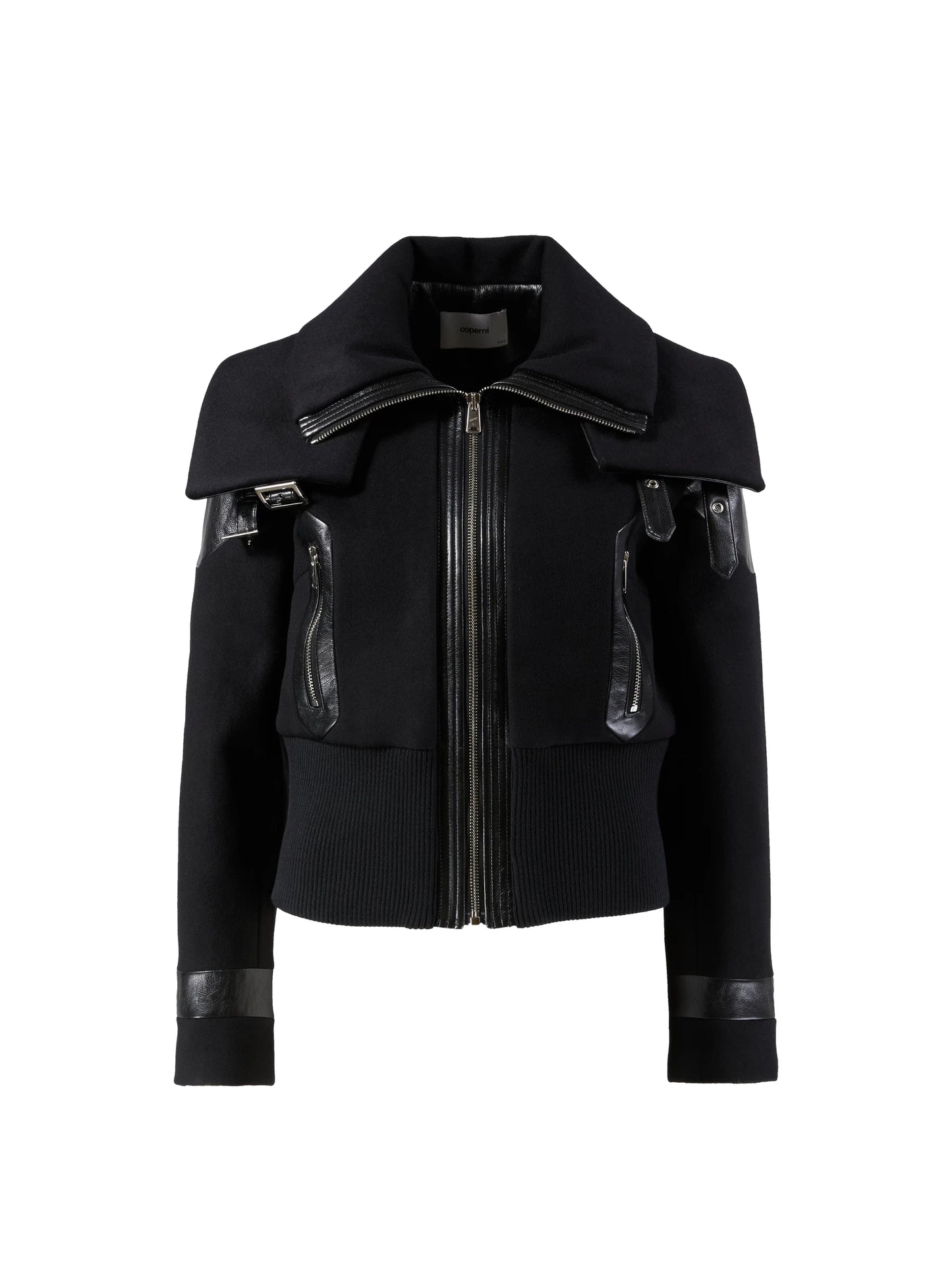 Aviator Bomber Jacket - Black