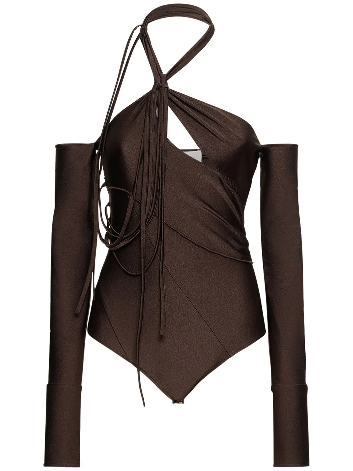 Multi Strap Bodysuit - Brown
