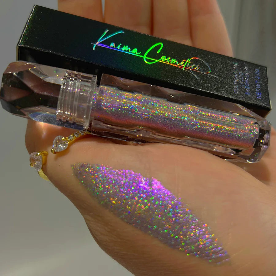 Holographic liquid glitter eyeshadow - Purple