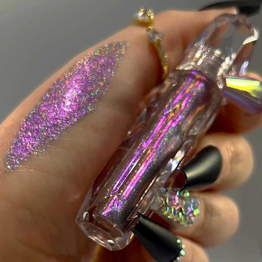 Holographic liquid glitter eyeshadow - Purple