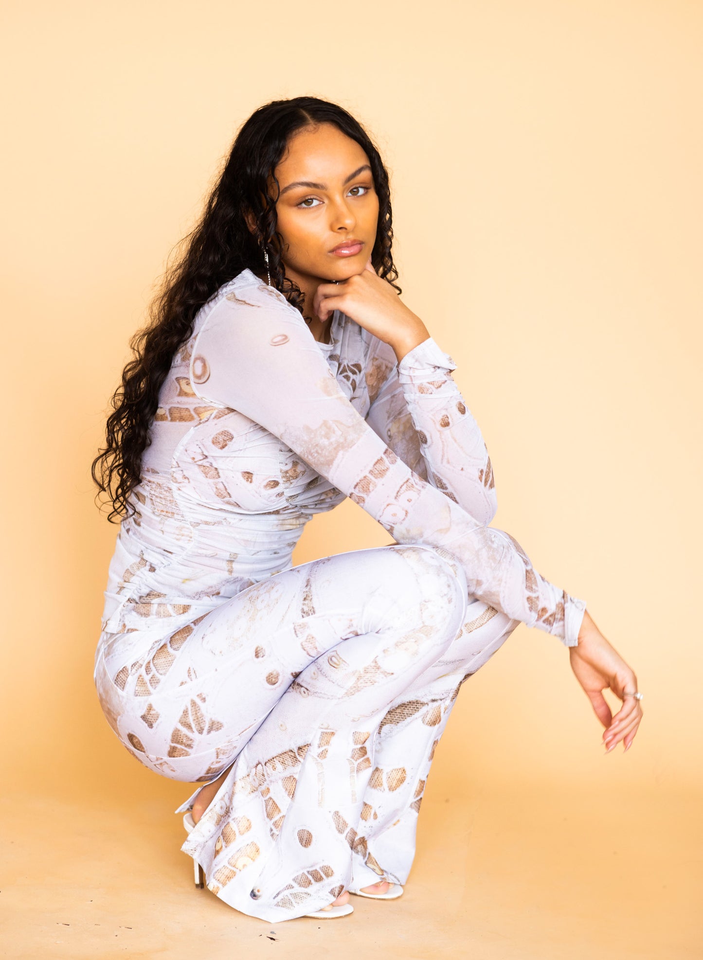 The Wave Top in Pearl Lace