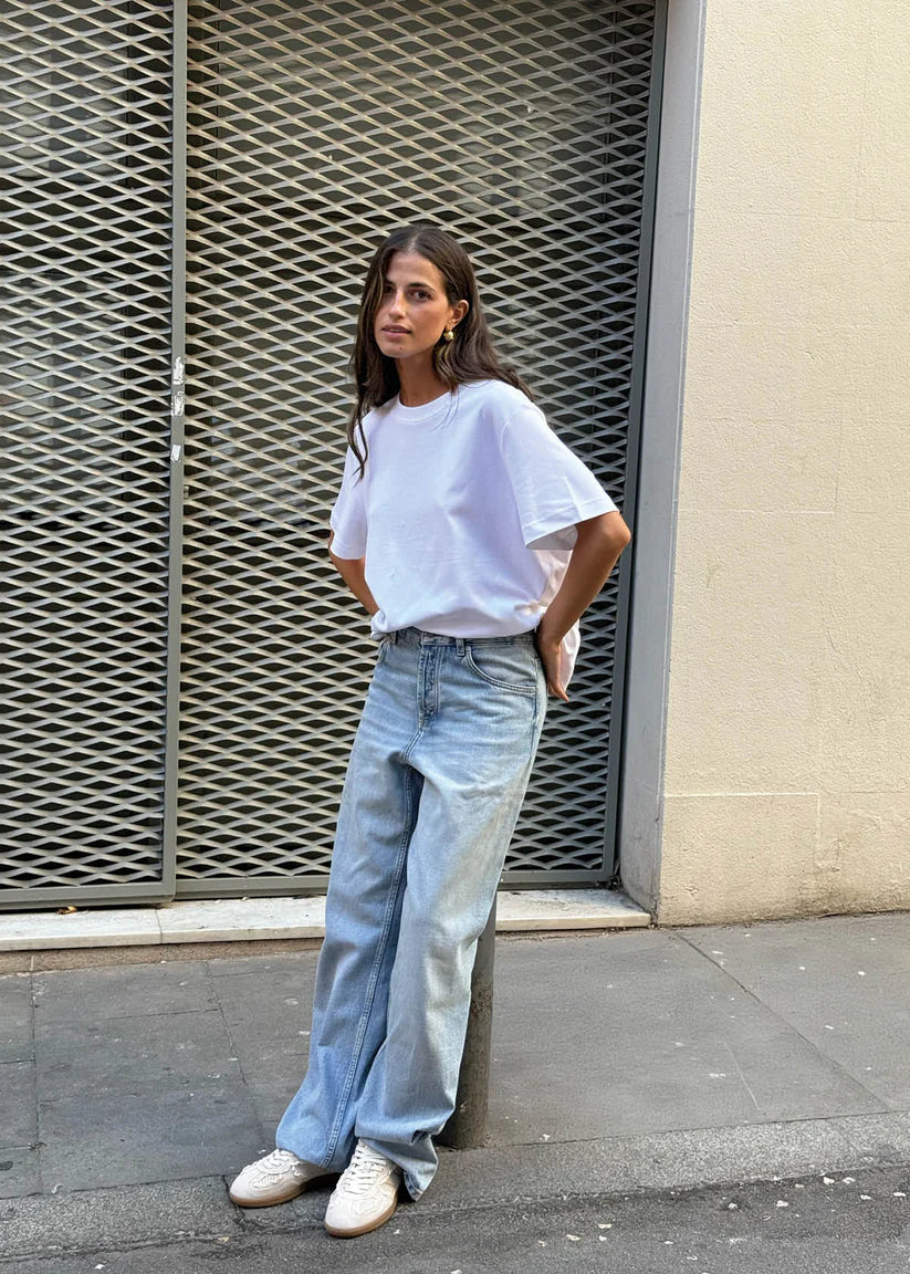 Tb.490 Crochet Cream Leather Sneakers