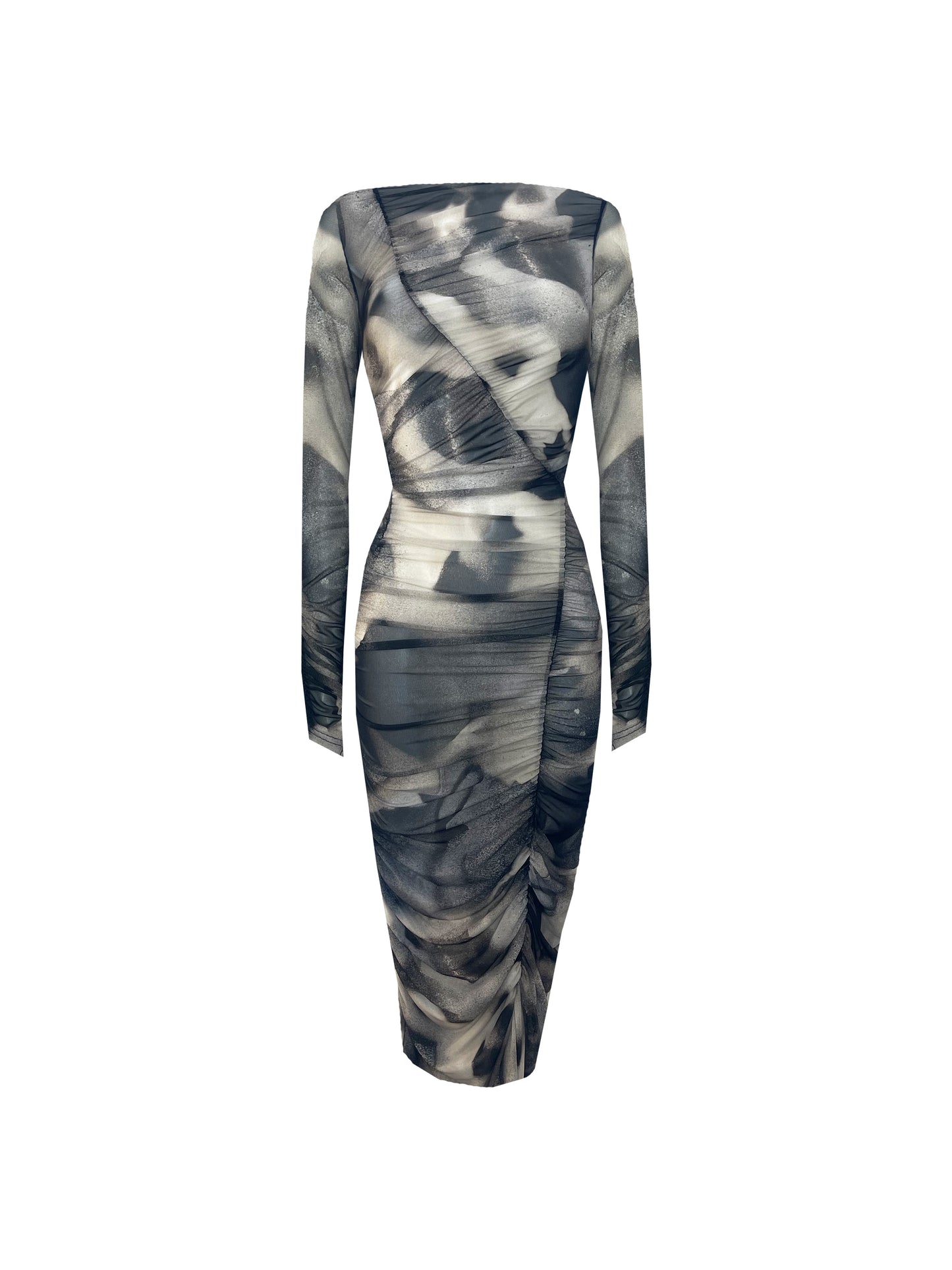 Wave Dress in Airbrush Spikes