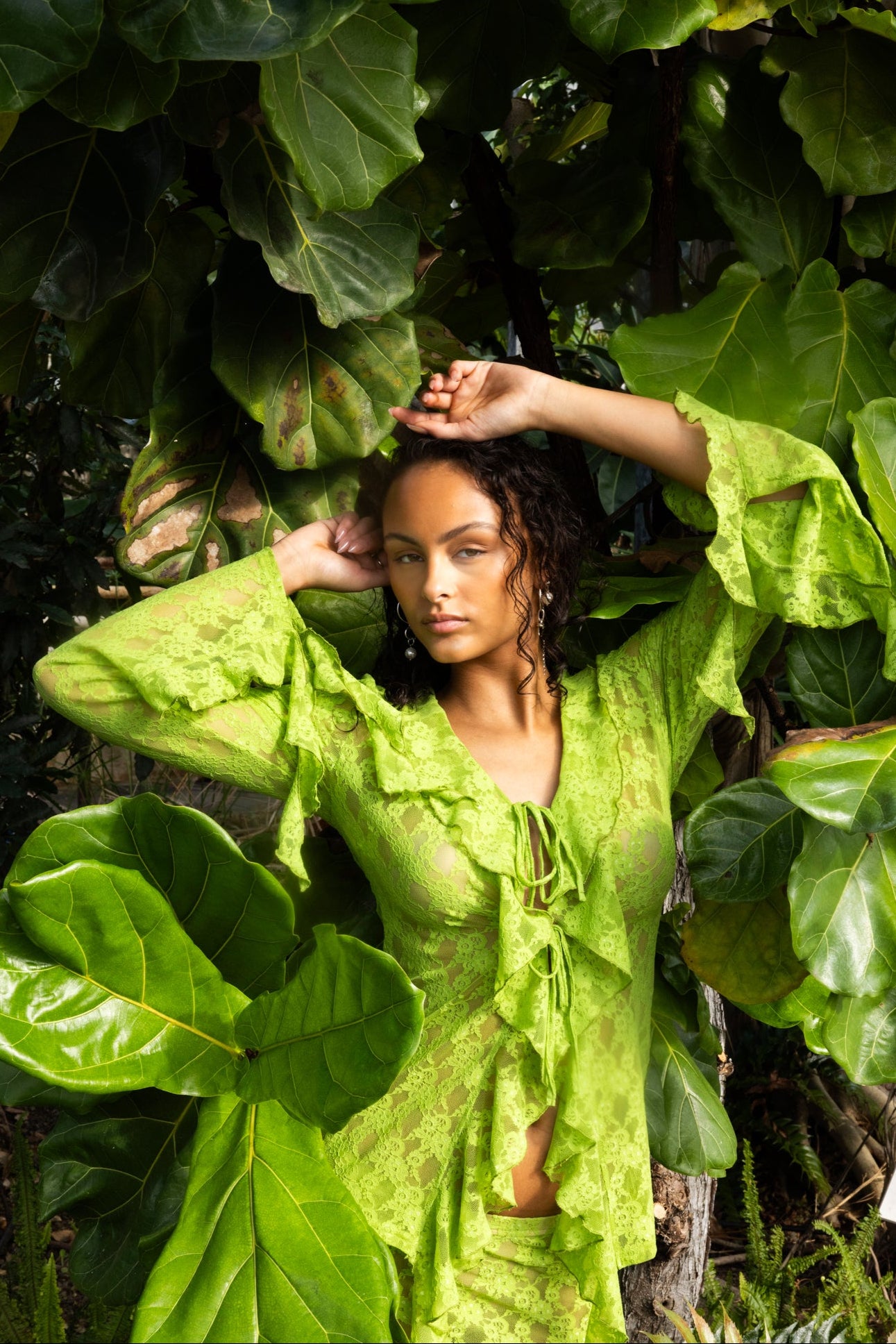 The Butterfly Top in Green